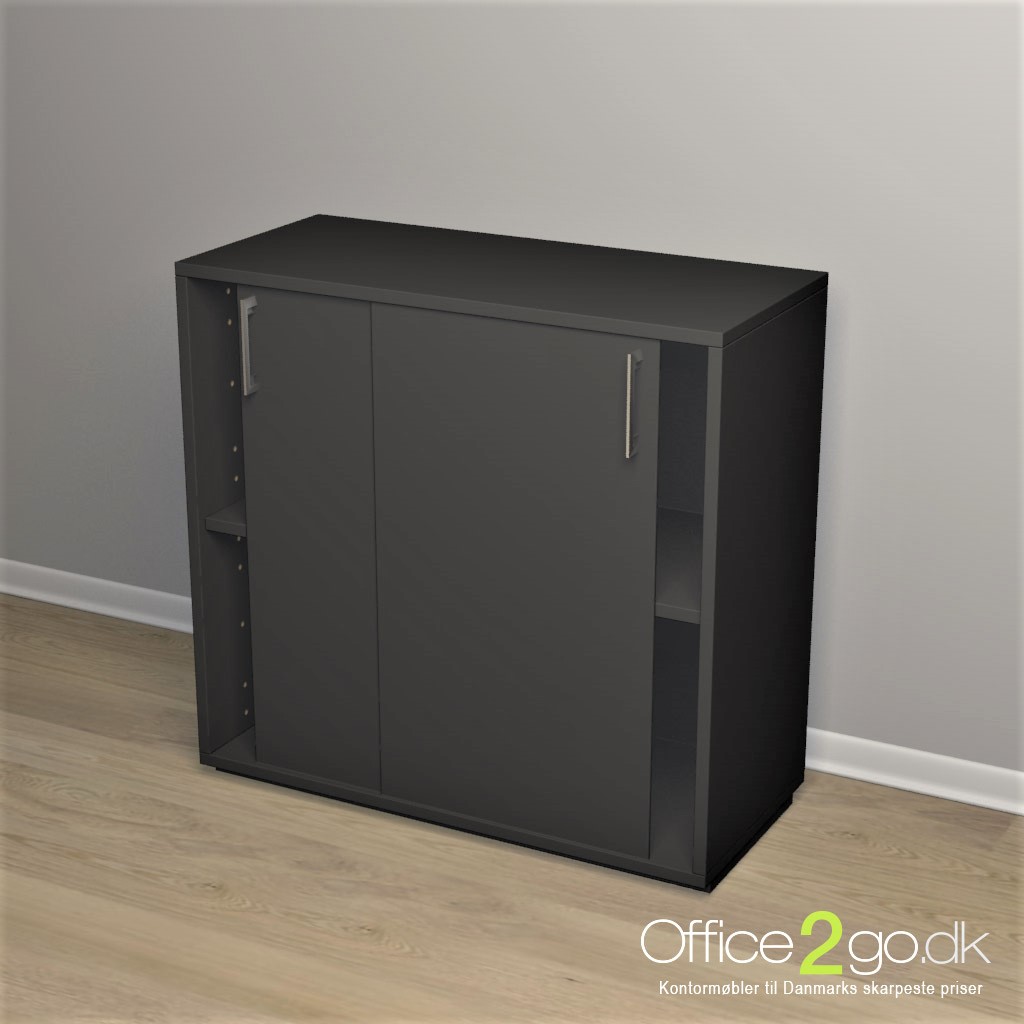 Jive skydedørsskab - 4 rum - 78 cm bred