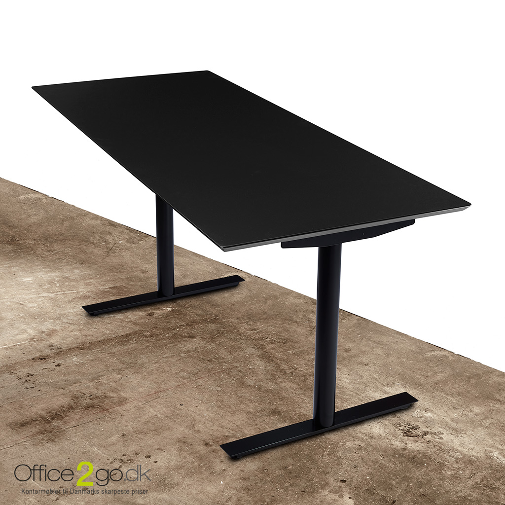 InLine hævesænkebord - med sort stel - 140*90 cm
