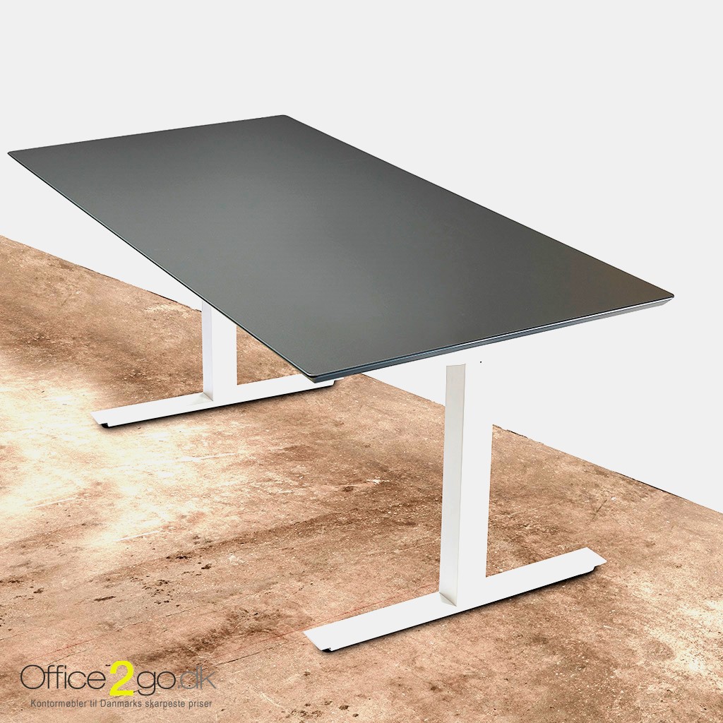 Smart hævesænkebord med Hvidt stel - 200*90 cm
