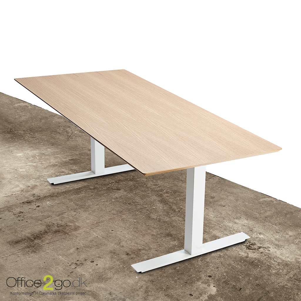 Smart hævesænkebord med Hvidt stel - 200*90 cm