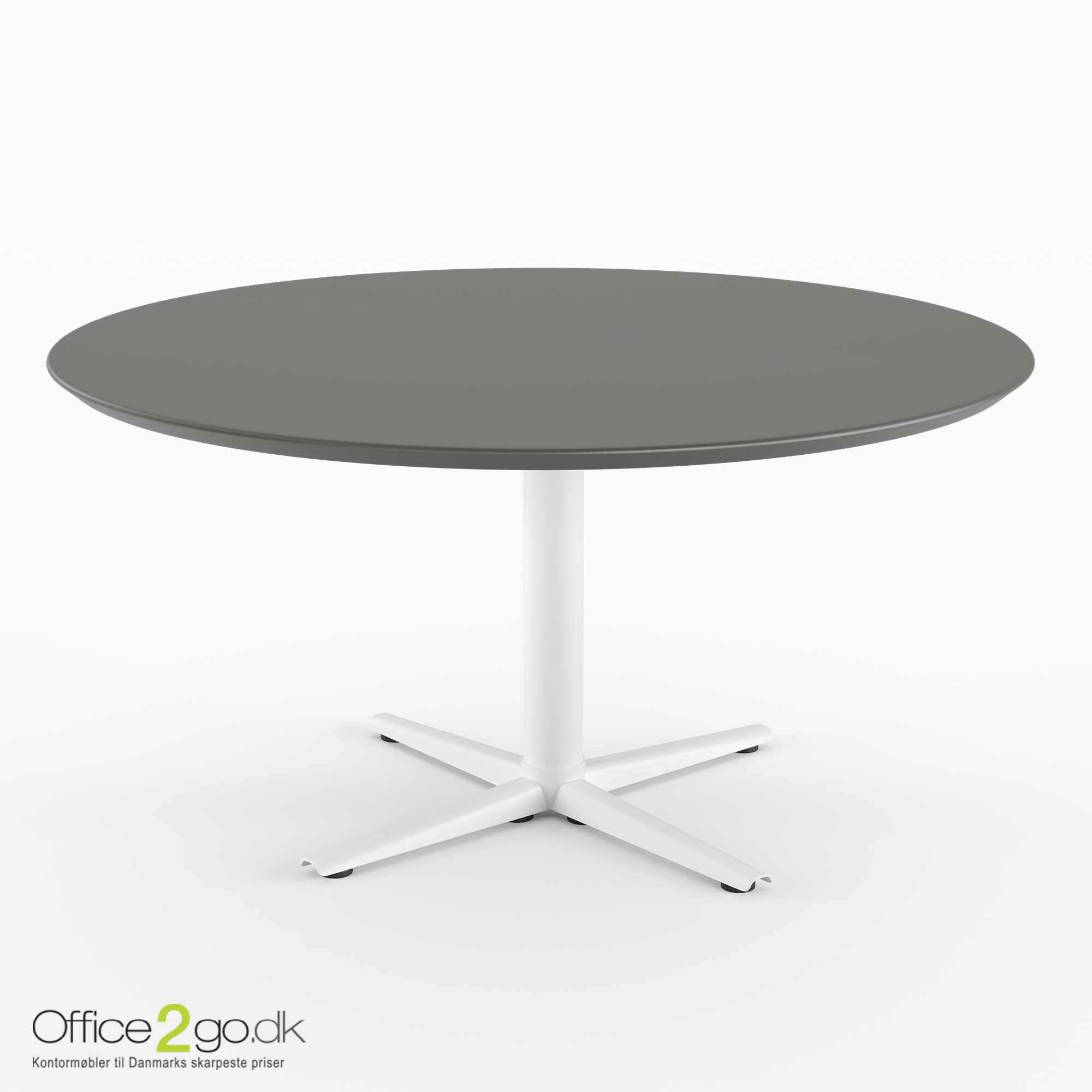 Switch mødebord - 5 personer - Ø 110 cm. - Hvide ben/fødder