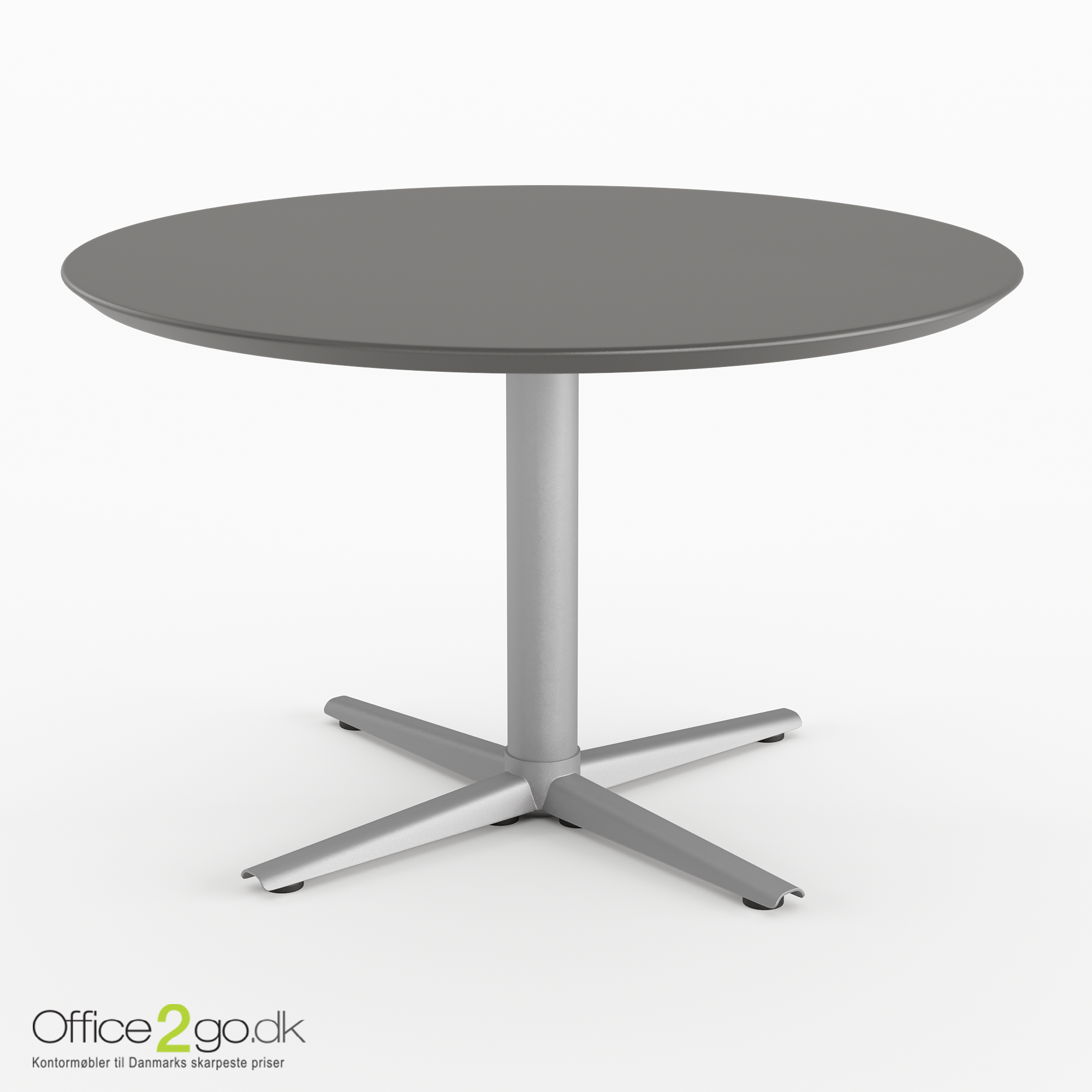 Switch mødebord - 4 personer - Ø 90 cm. - Alu ben/fødder