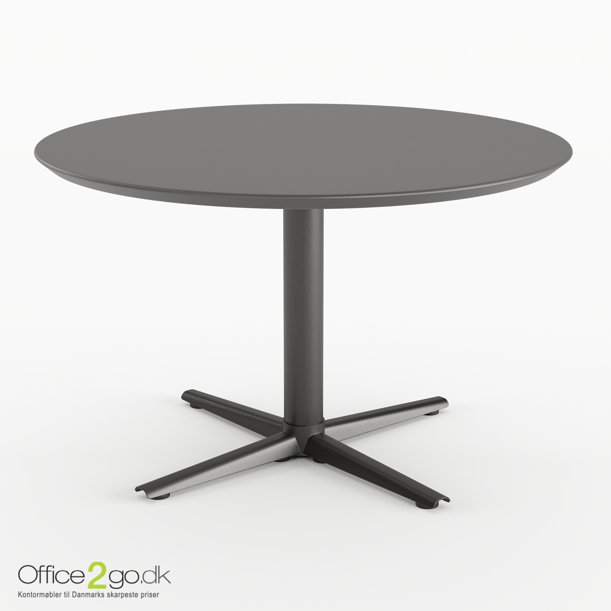 Switch mødebord - 4 personer - Ø 90 cm. - Sorte ben/fødder