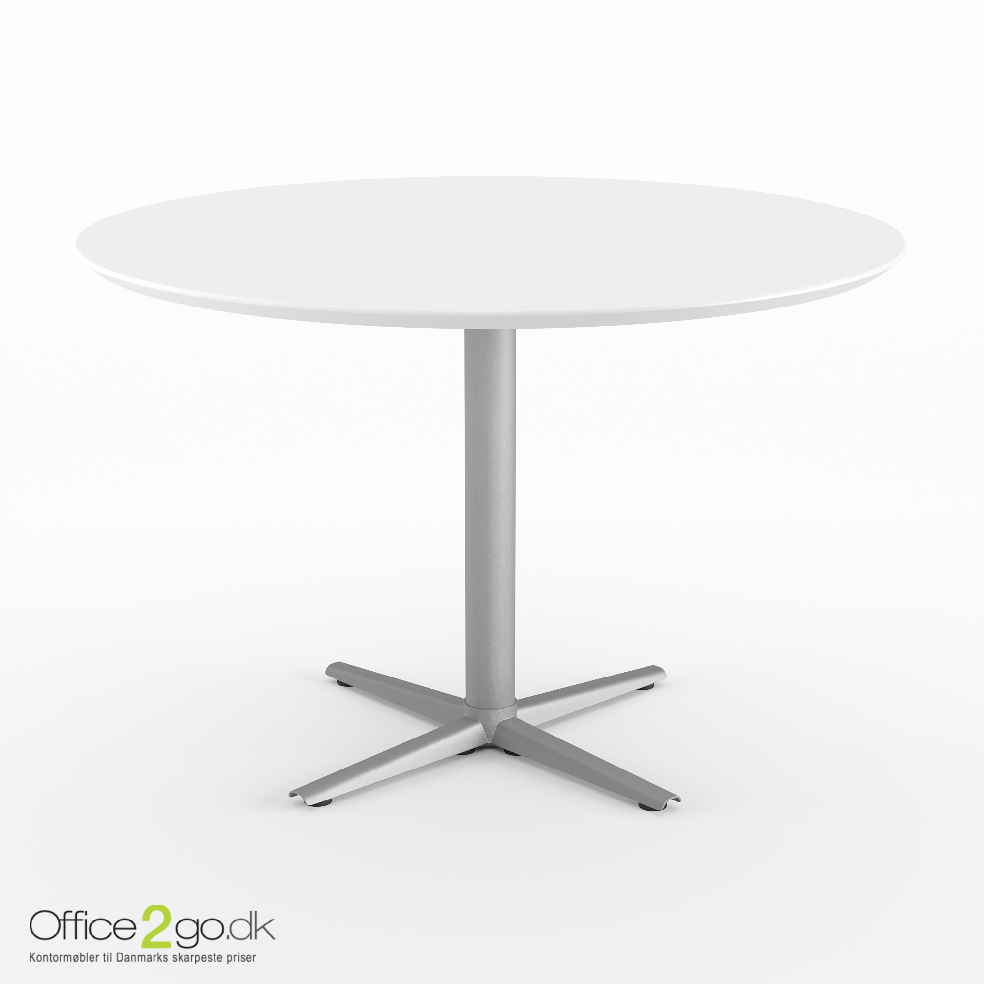 Switch mødebord - 5 personer - Ø 110 cm. - Alu ben/fødder