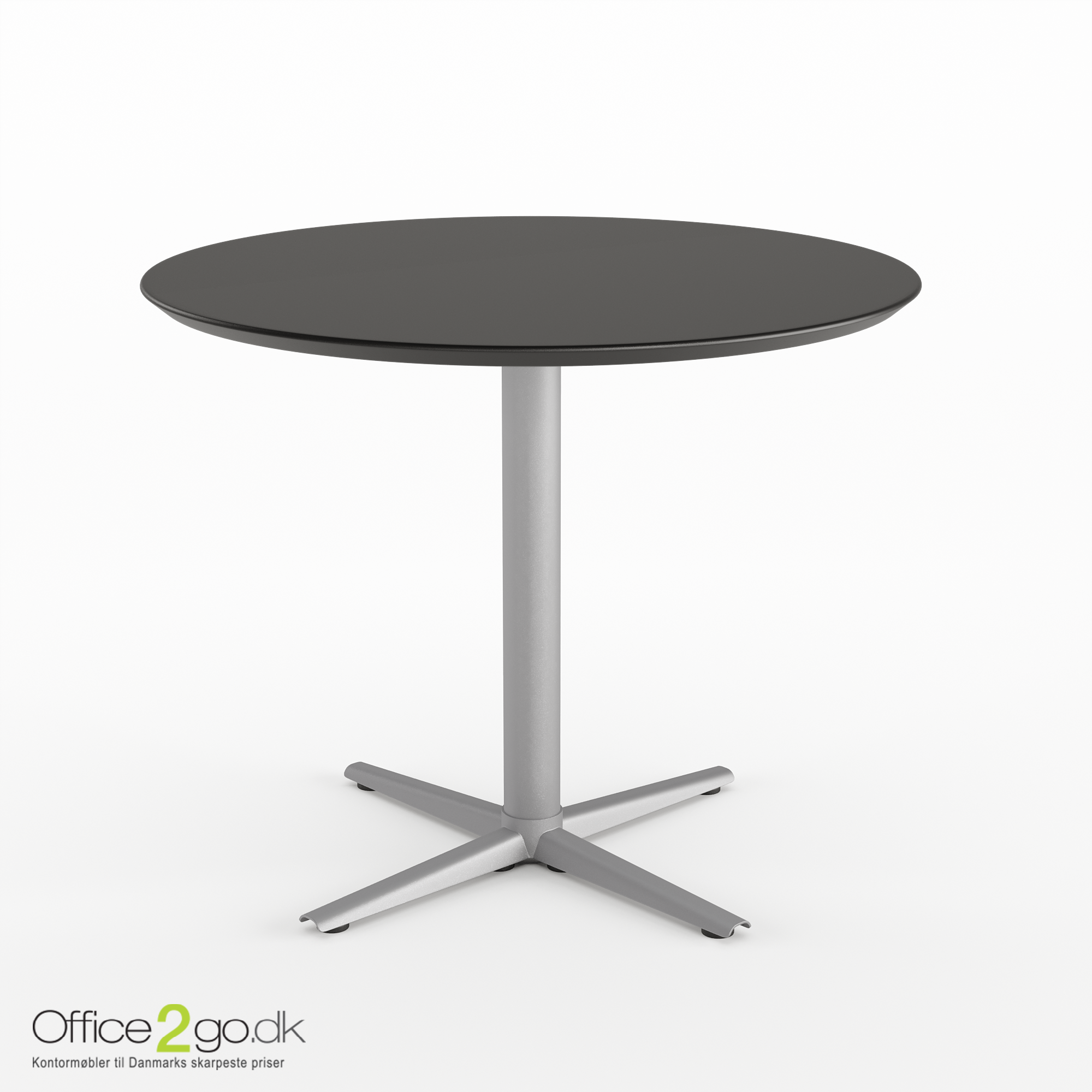 Switch mødebord - 4 personer - Ø 90 cm. - Alu ben/fødder