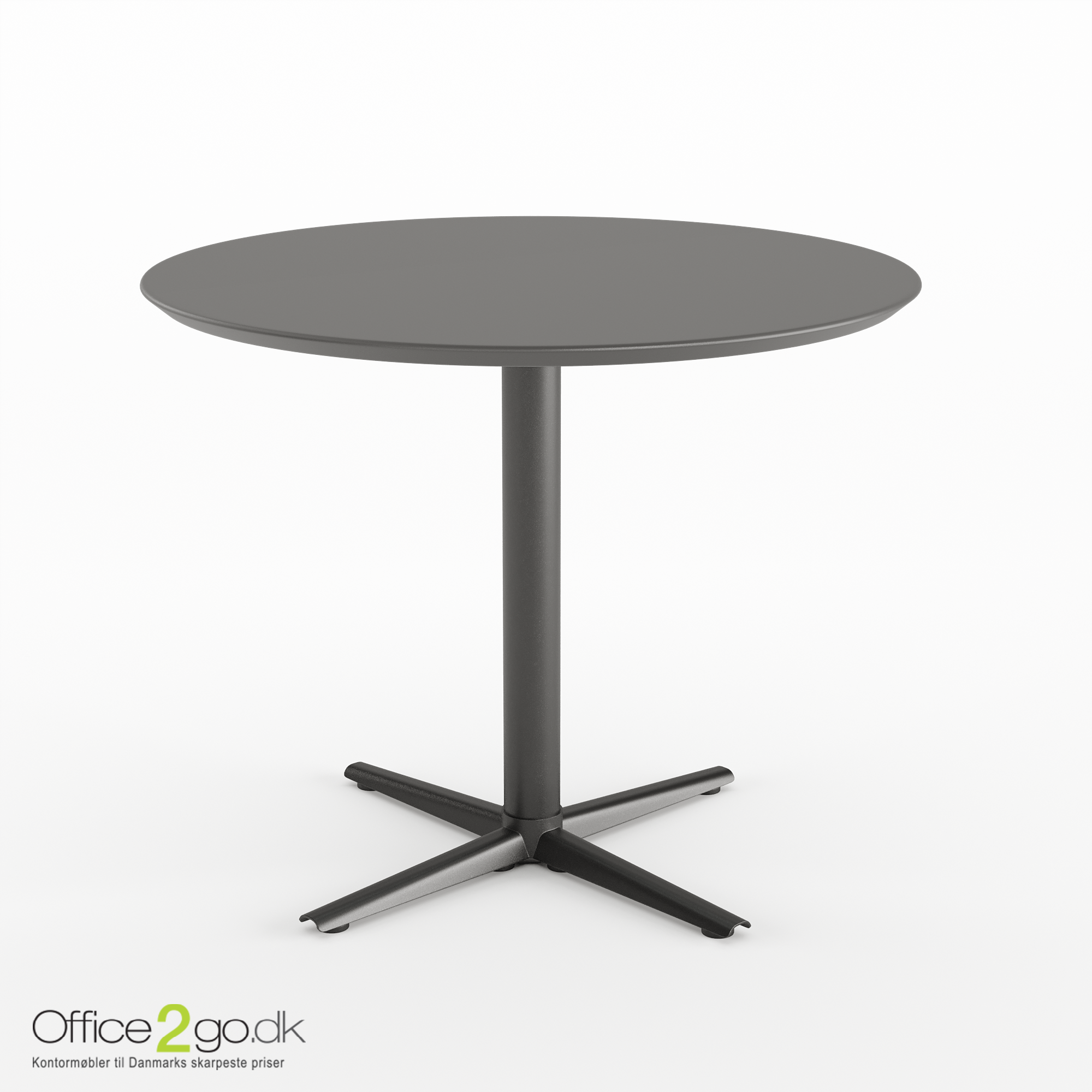 Switch mødebord - 4 personer - Ø 90 cm. - Sorte ben/fødder