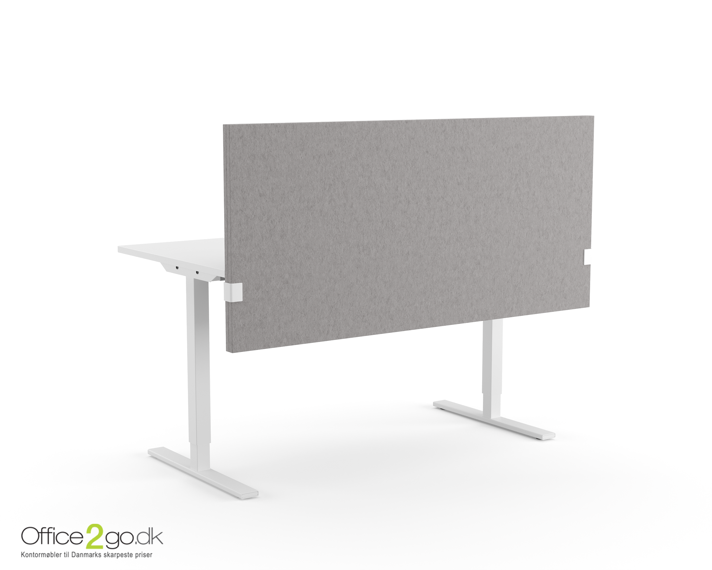 Modus justerbar akustisk bordskærm. - 120*74 cm