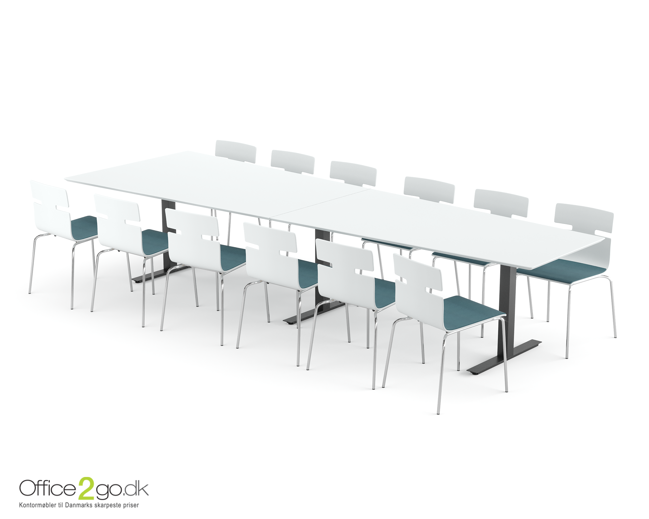 square med table 360_bl_w_002 Square Media mødebord - 12 personer - 360 cm.