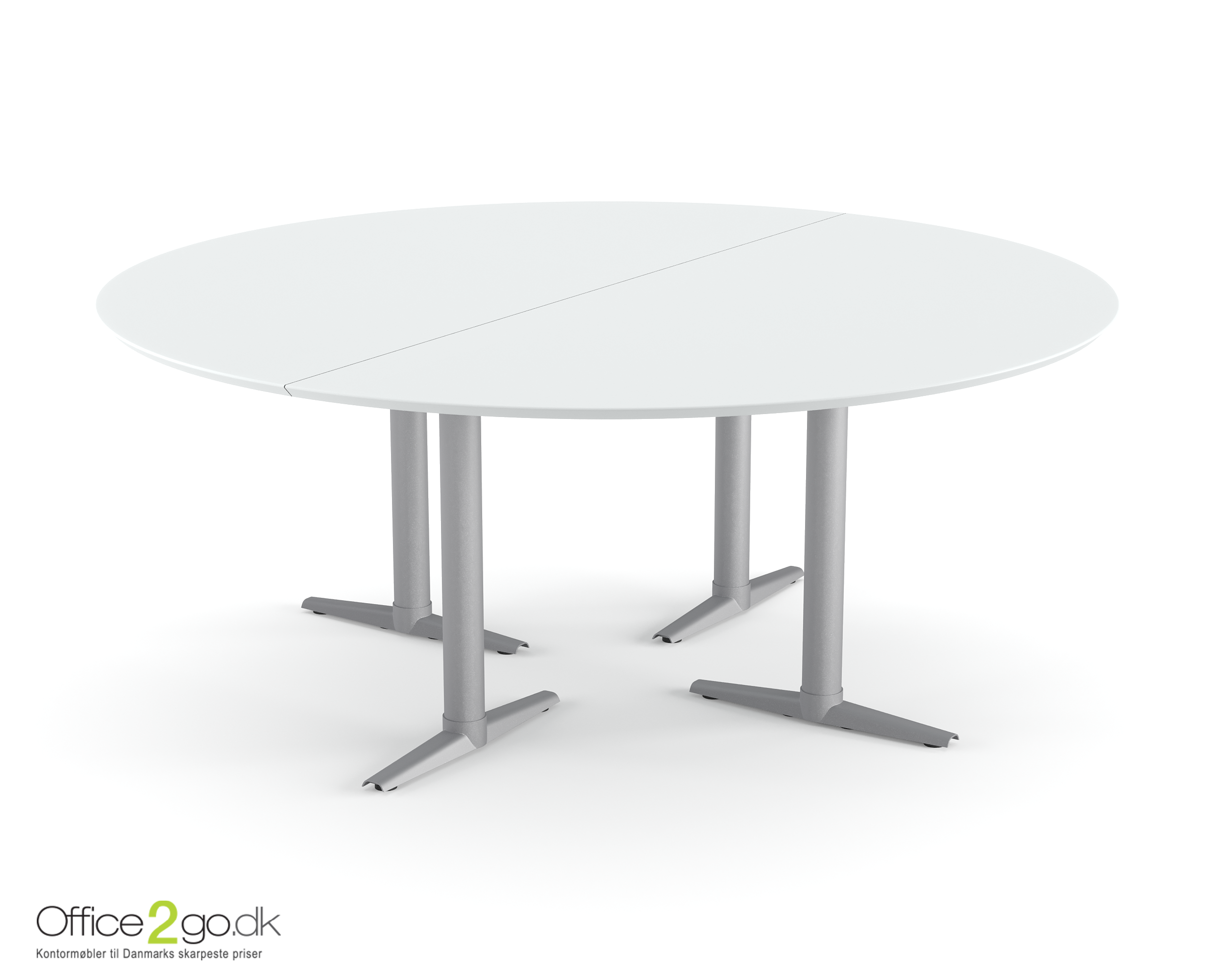 Switch mødebord - 8 personer - Ø 180 cm - Alu ben/fødder