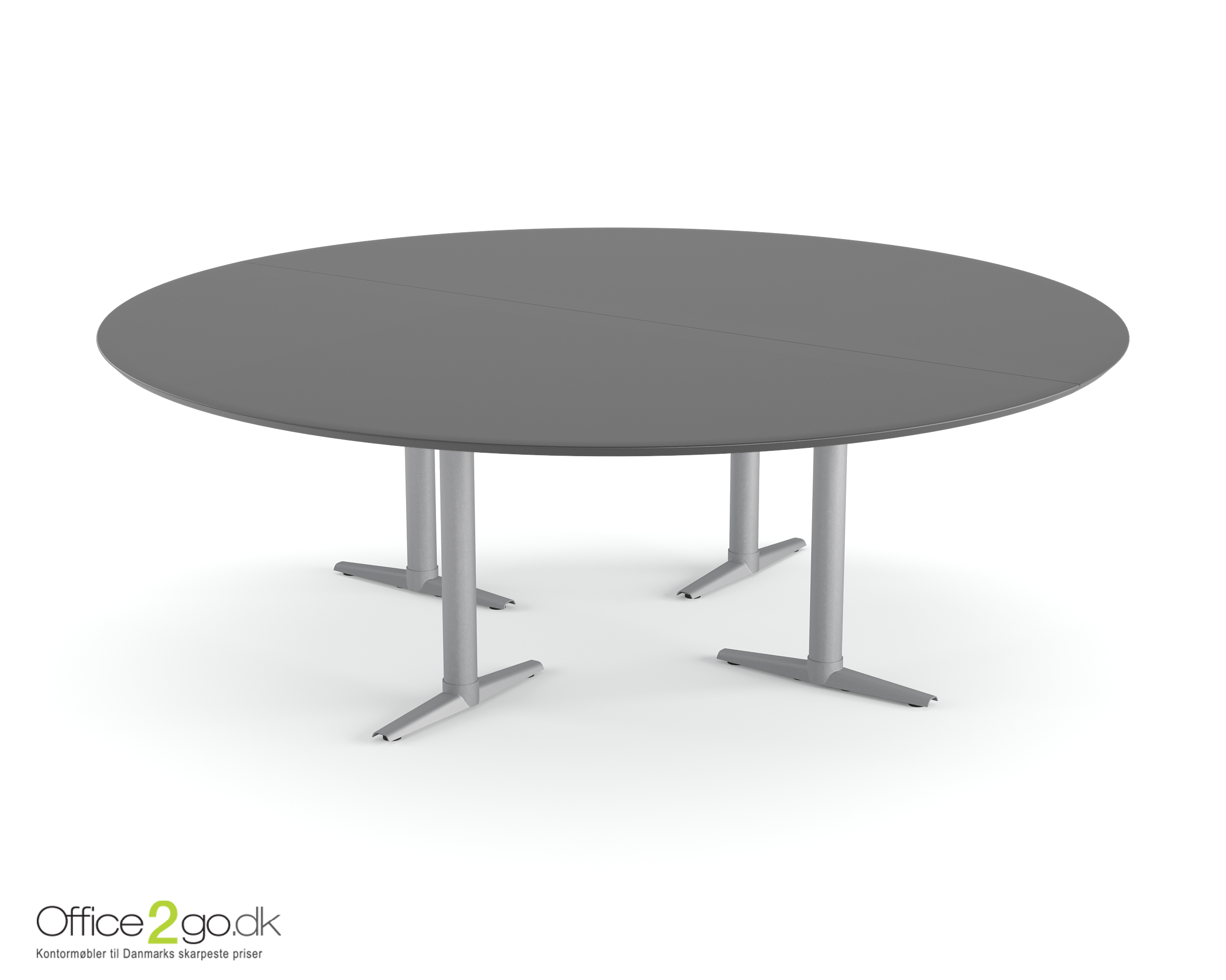 Switch mødebord - 11 personer - Ø 220 cm - Alu ben/fødder
