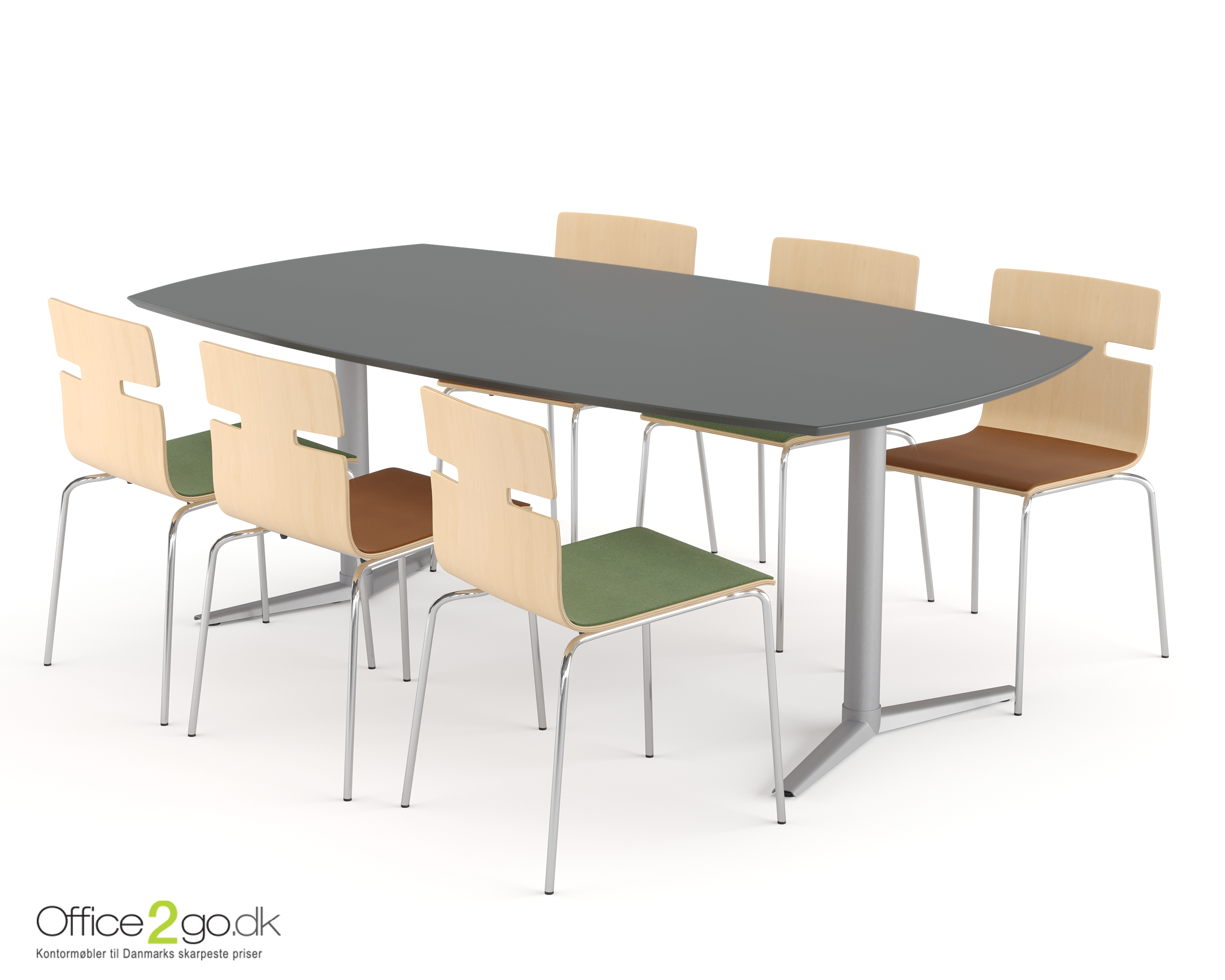 Switch Tøndeformet mødebord - 6-8 personer - 200 cm