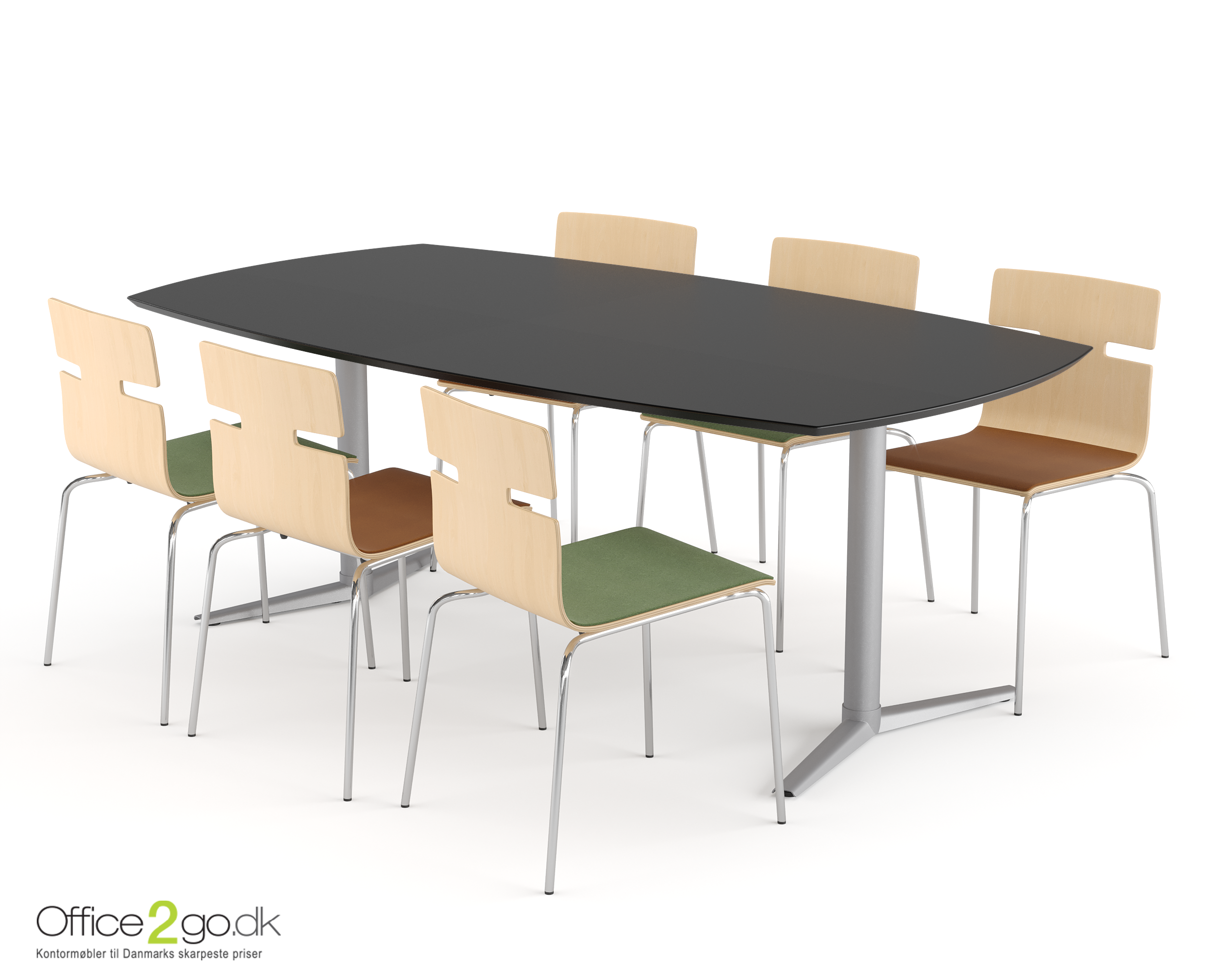 Switch Tøndeformet mødebord - 6-8 personer - 200 cm