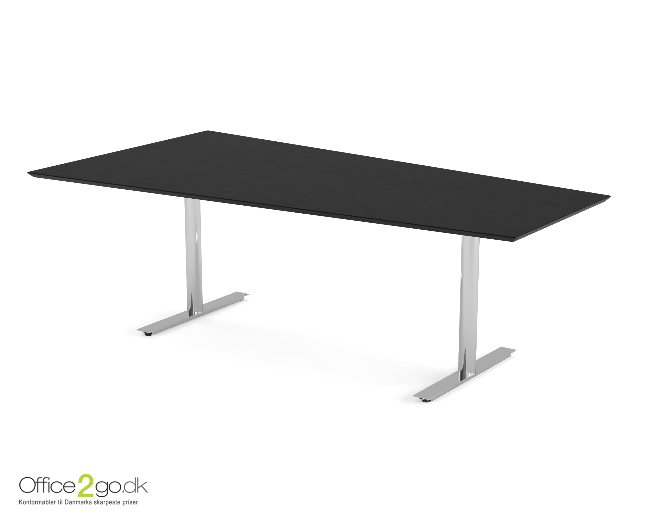 Inline Media mødebord - 6 personer - 220 cm. - Krom