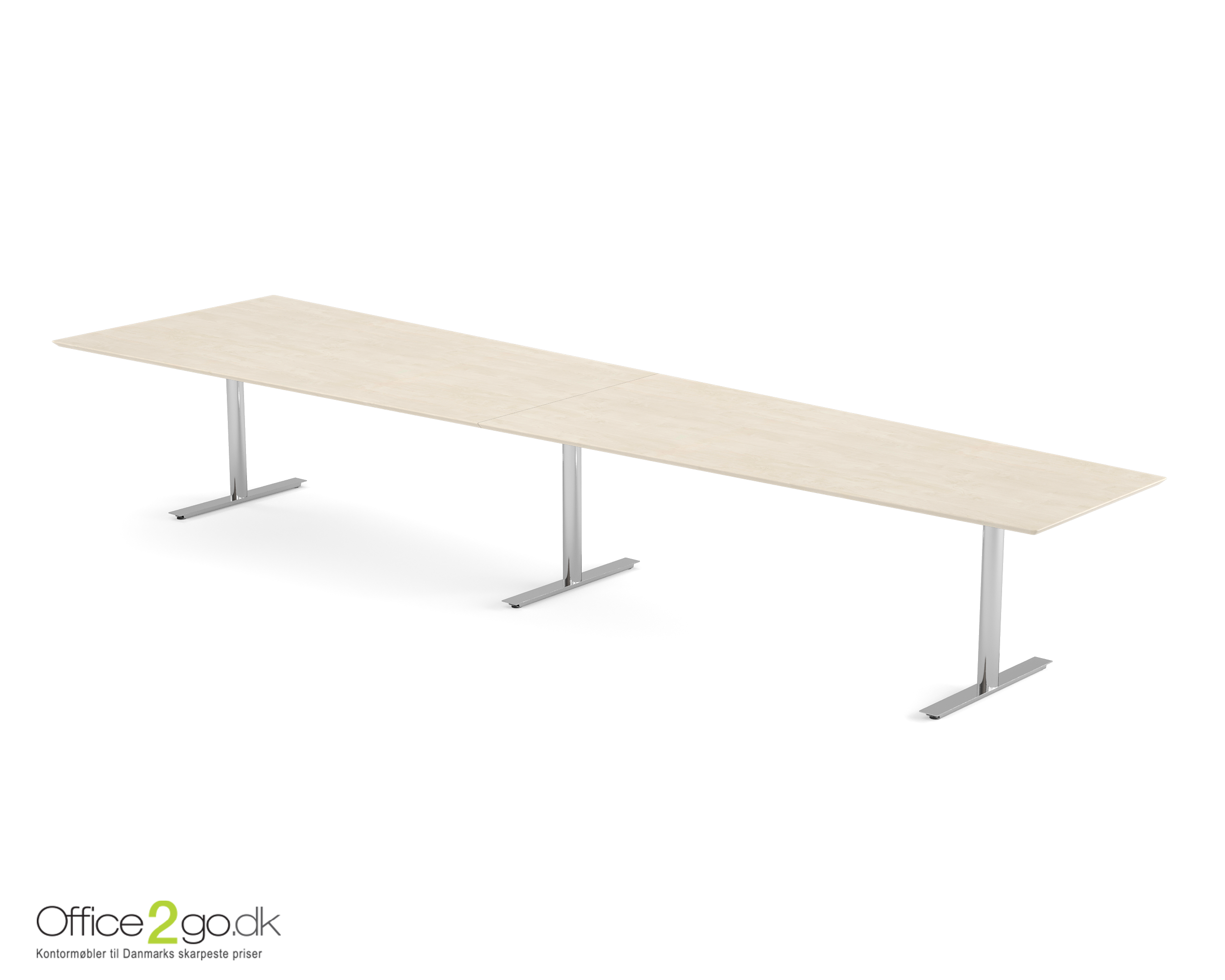 Inline Media mødebord - 14 personer - 440 cm. - Krom