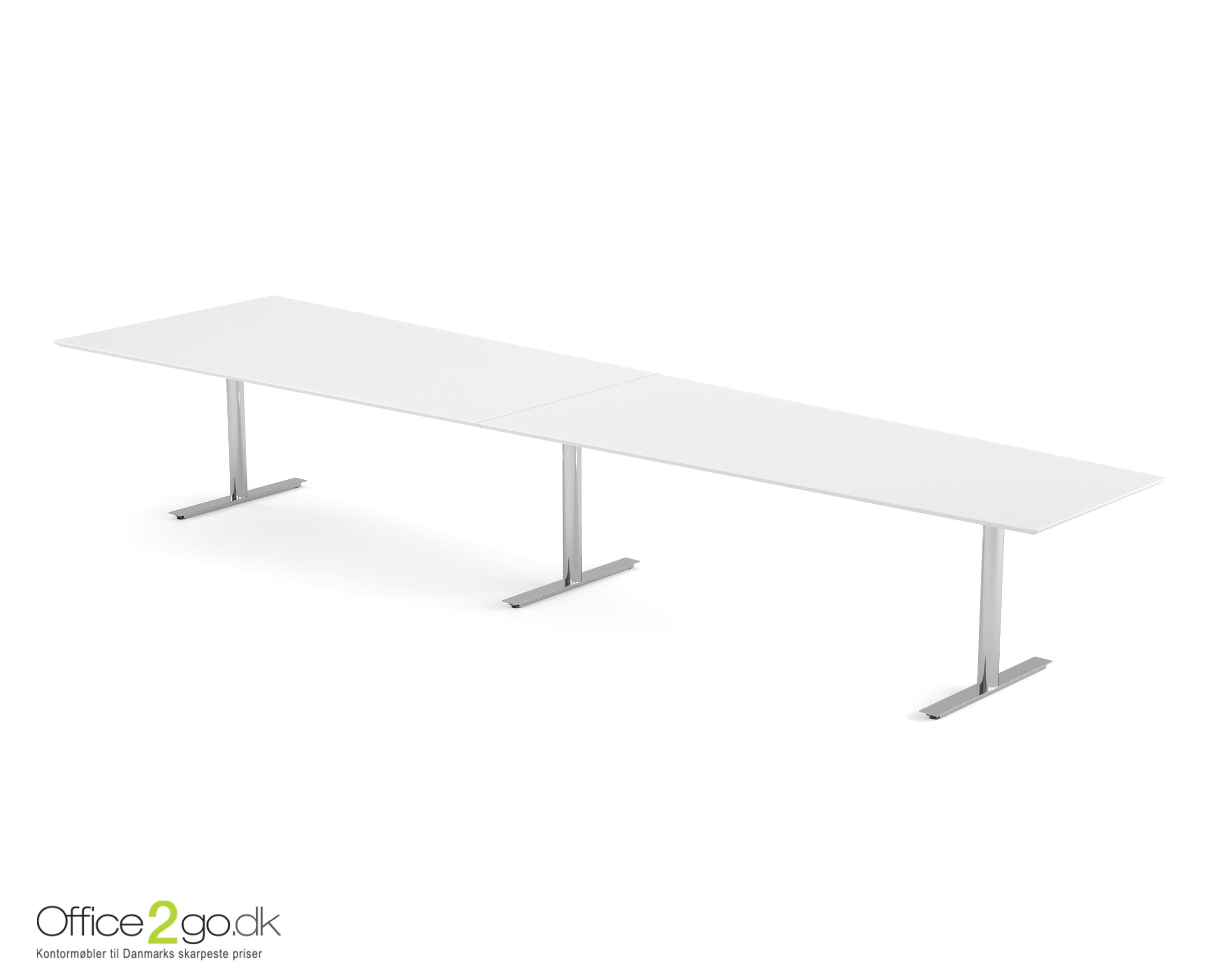 Inline Media mødebord - 14 personer - 440 cm. - Krom