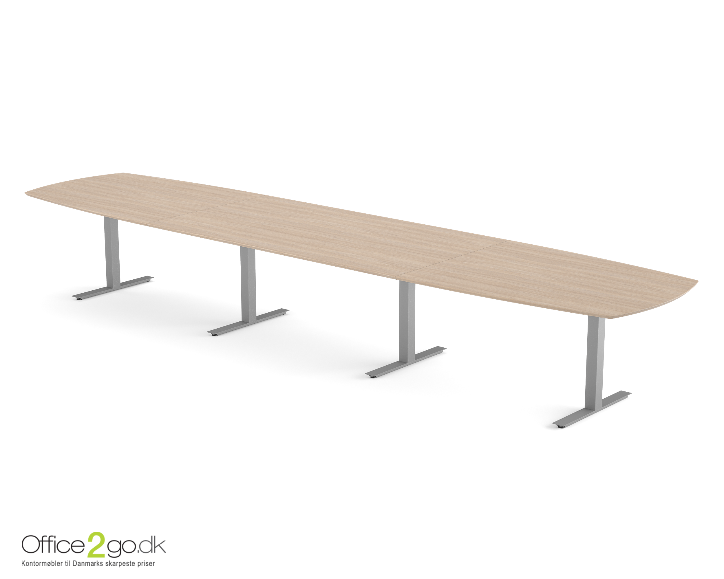 Square mødebord (tøndeformet bordplade) - 480 cm - Gråt