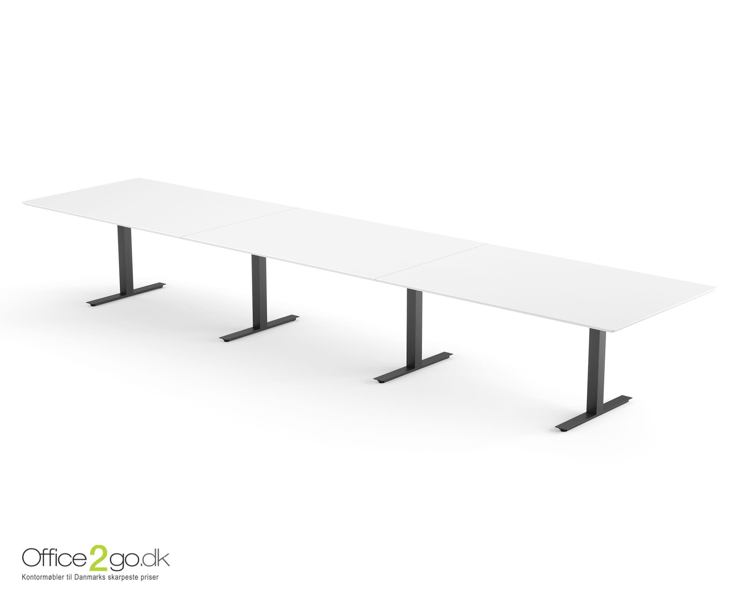 Square mødebord (rektangulær bordplade) - 480 cm - Sort