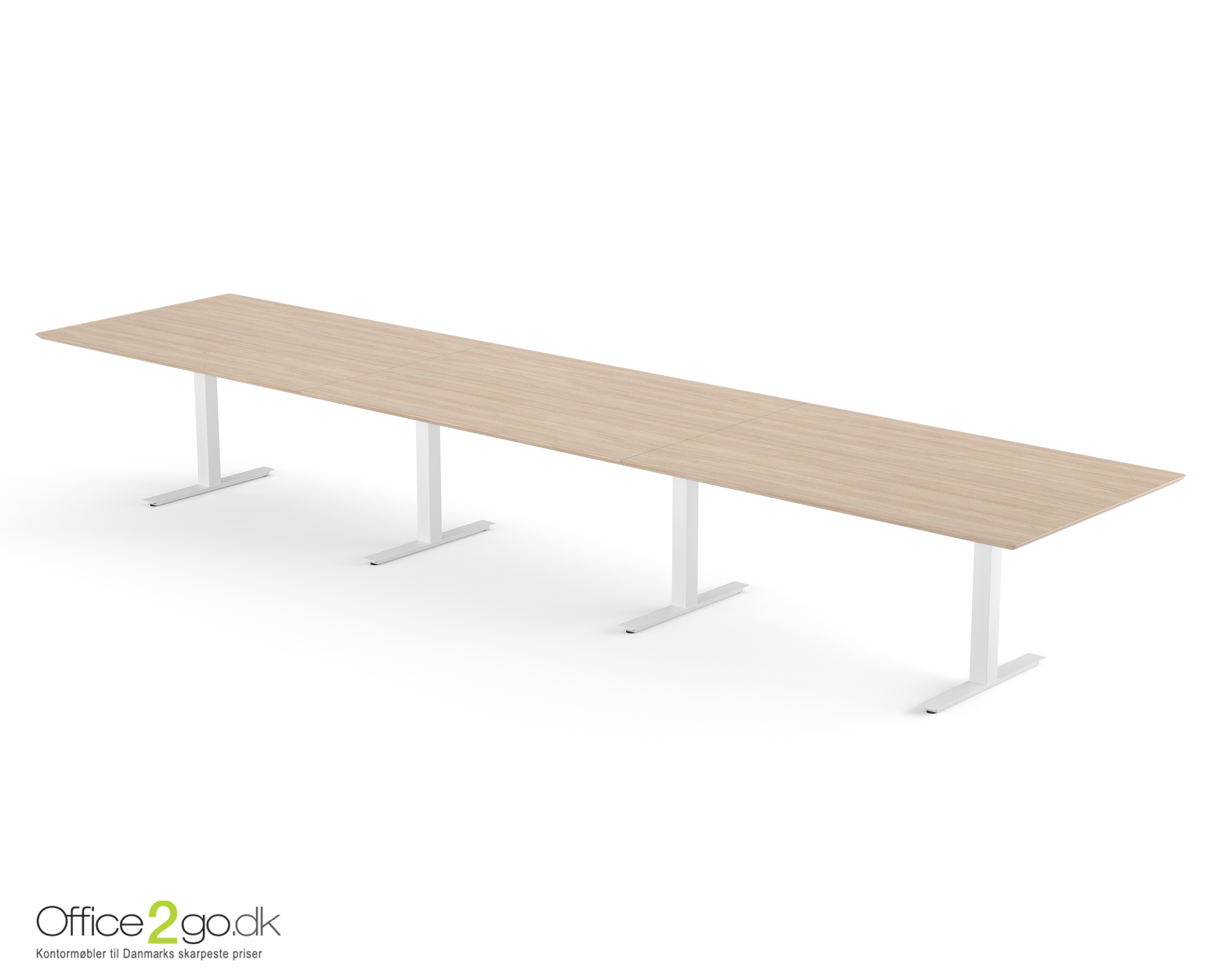 Square mødebord (rektangulær bordplade) - 480 cm - Hvidt