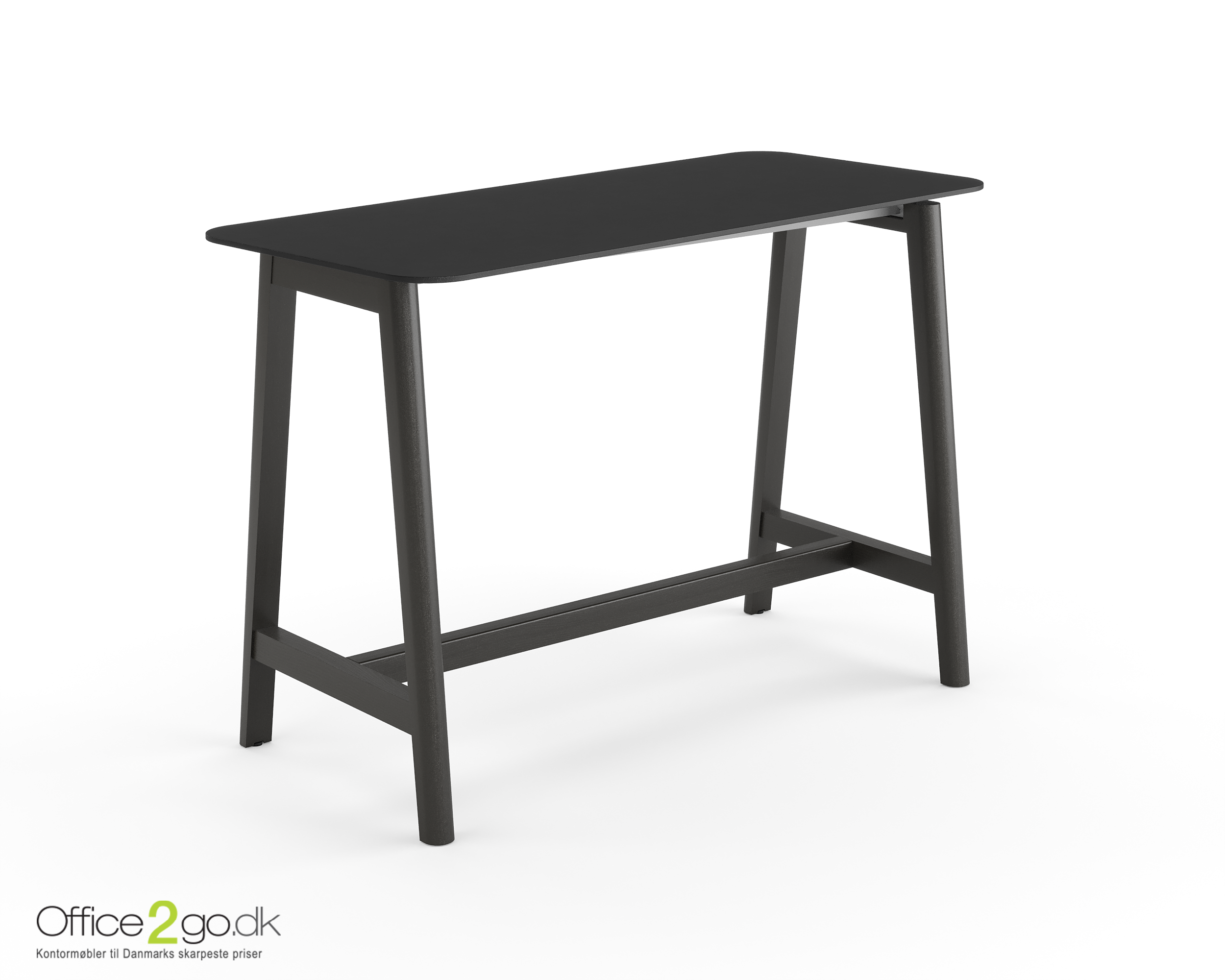 Nova wood højbord - 160*70 cm - Sortbejdset ask