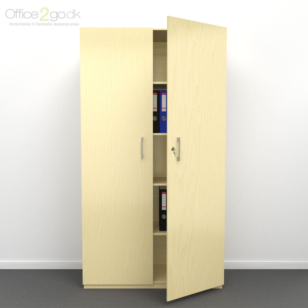 5 rum - låger - 100 cm - Ask - sokkel Choice - 5 rums reol med låger - 100 cm bred