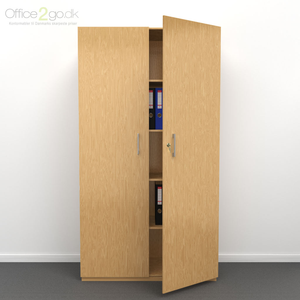 5 rum - låger - 100 cm - Eg - sokkel Choice - 5 rums reol med låger - 100 cm bred