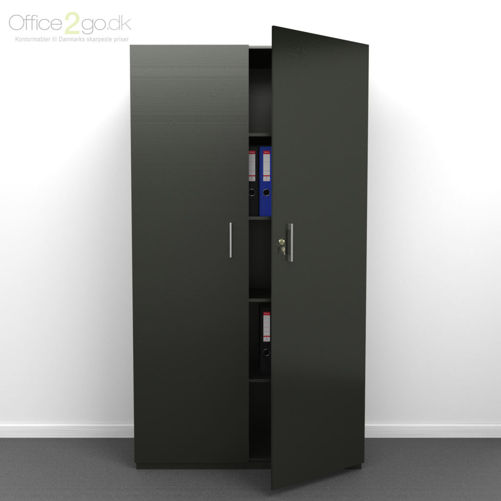 5 rum - låger - 100 cm - Grå - sokkel Choice - 5 rums reol med låger - 100 cm bred