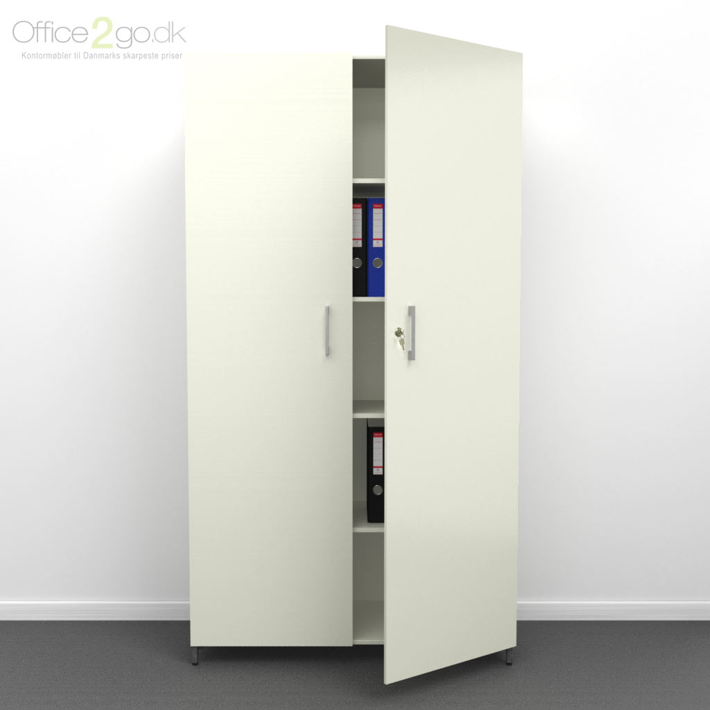 5 rum - låger - 100 cm - Lys grå - ben Choice - 5 rums reol med låger - 100 cm bred