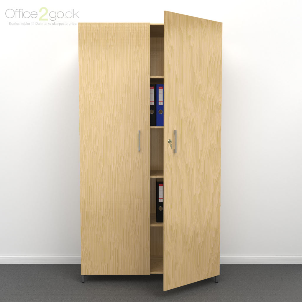 5 rum - låger - 100 cm - Lystned eg - ben Choice - 5 rums reol med låger - 100 cm bred