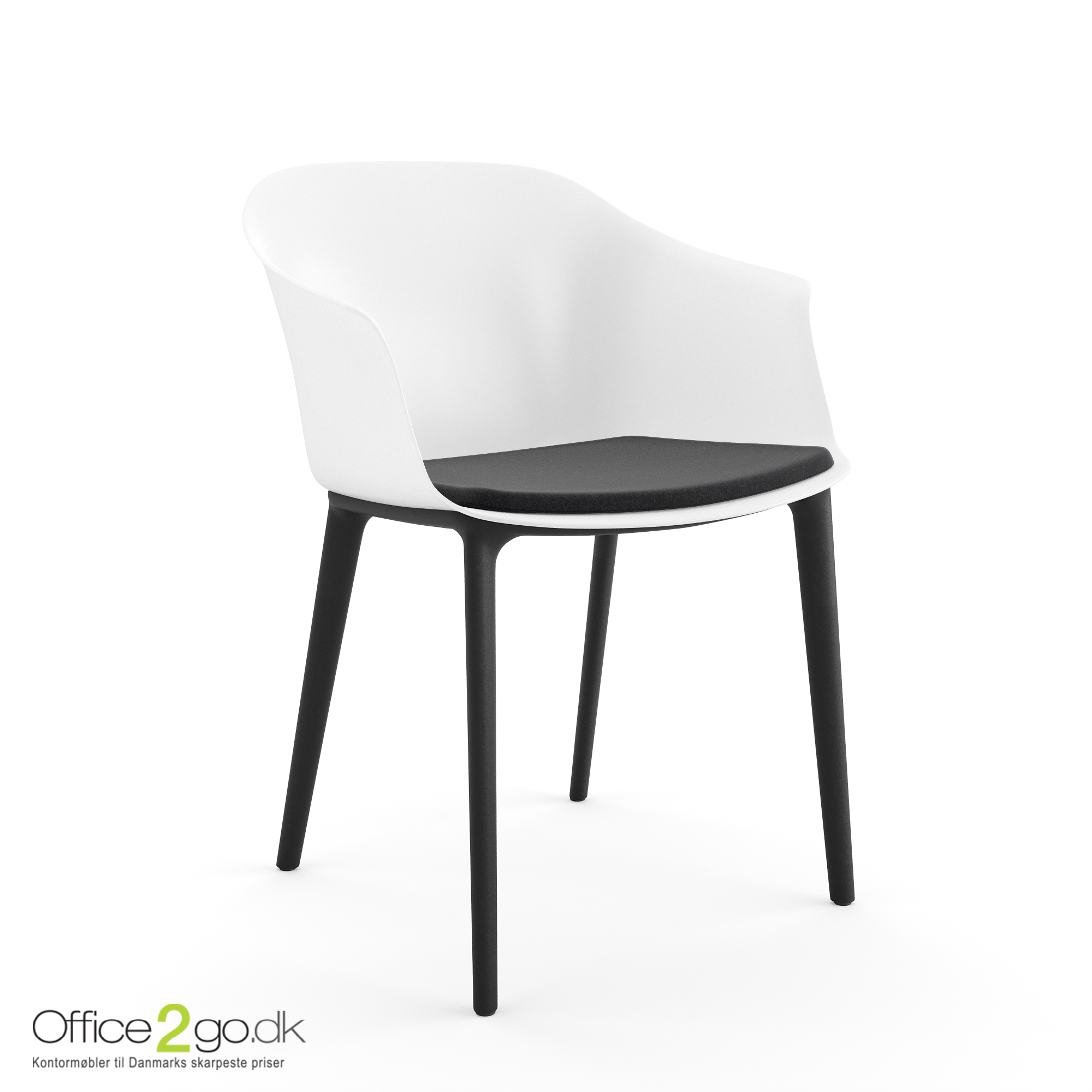 Polytone C stol - sorte ben - sædepolster