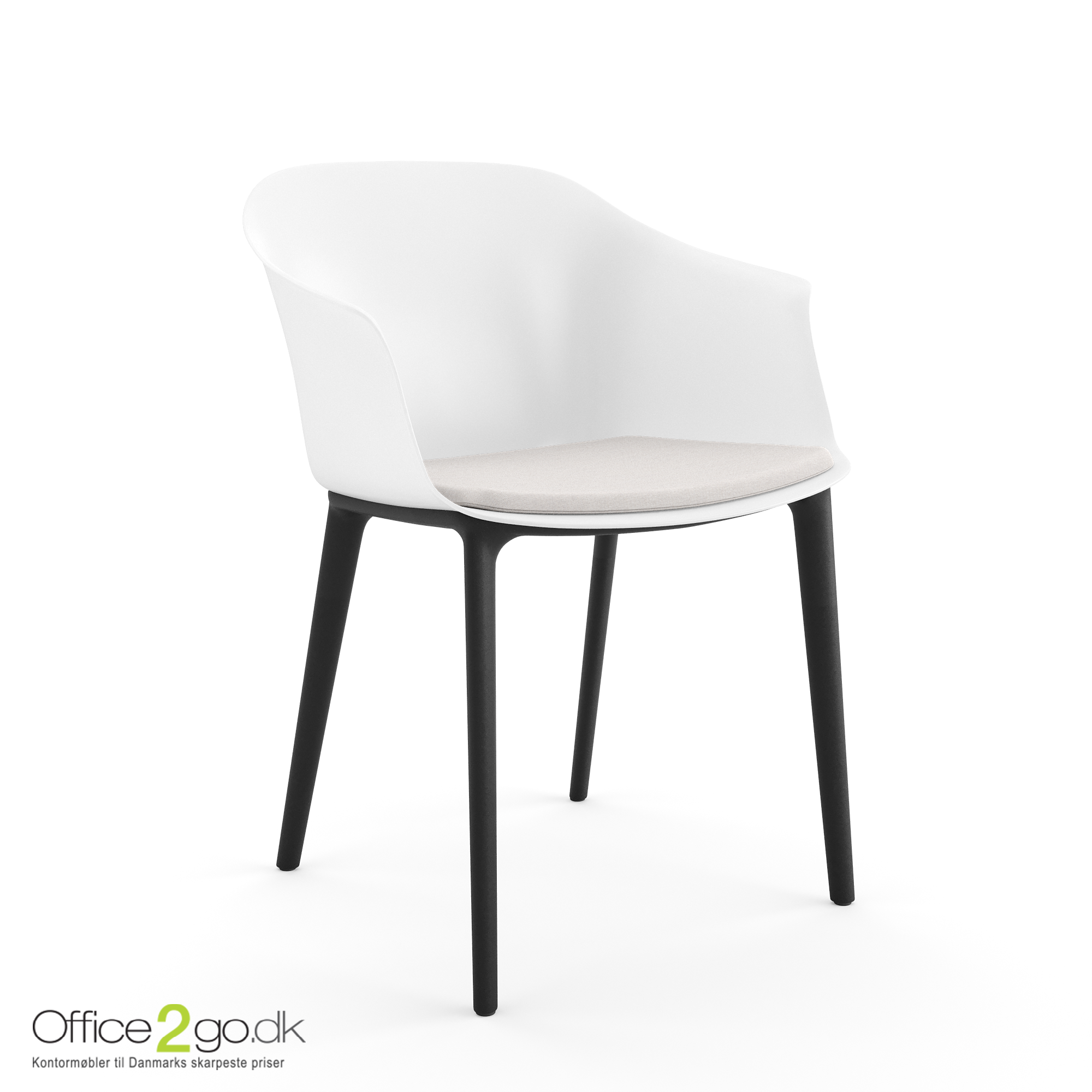 Polytone C stol - sorte ben - sædepolster