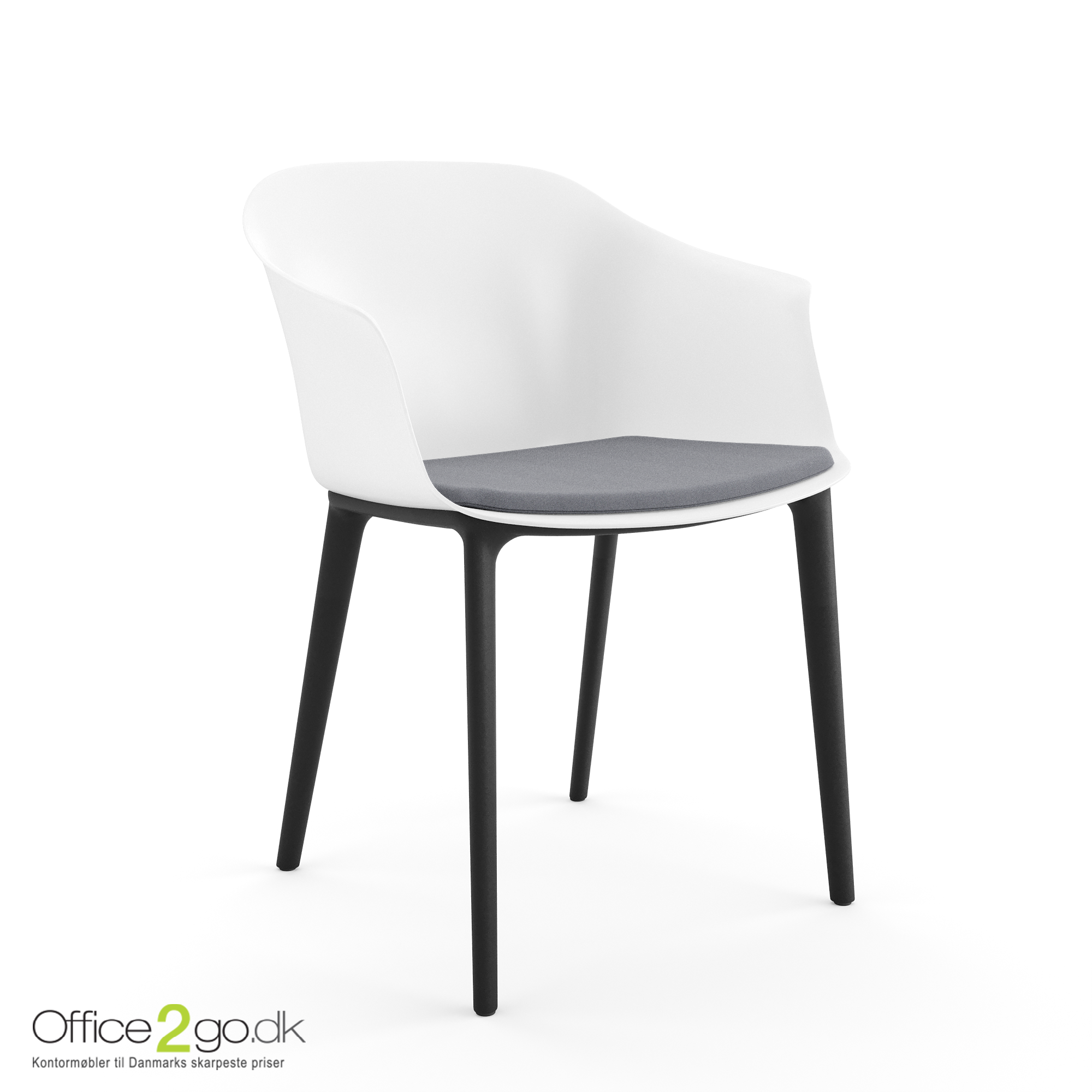 Polytone C stol - sorte ben - sædepolster