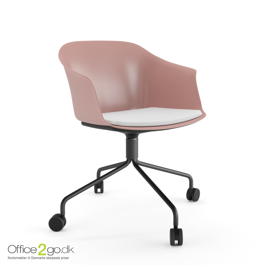 Polytone C stol – med drejeligt stel og hjul - sædepolster