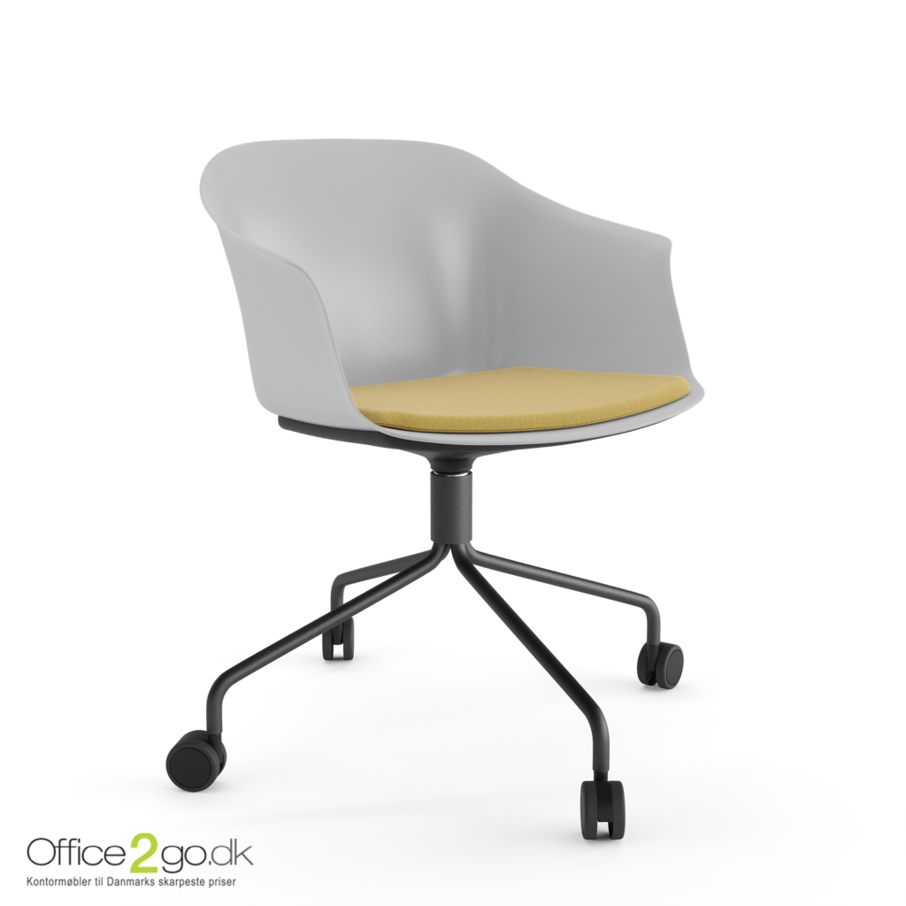 Polytone C stol – med drejeligt stel og hjul - sædepolster