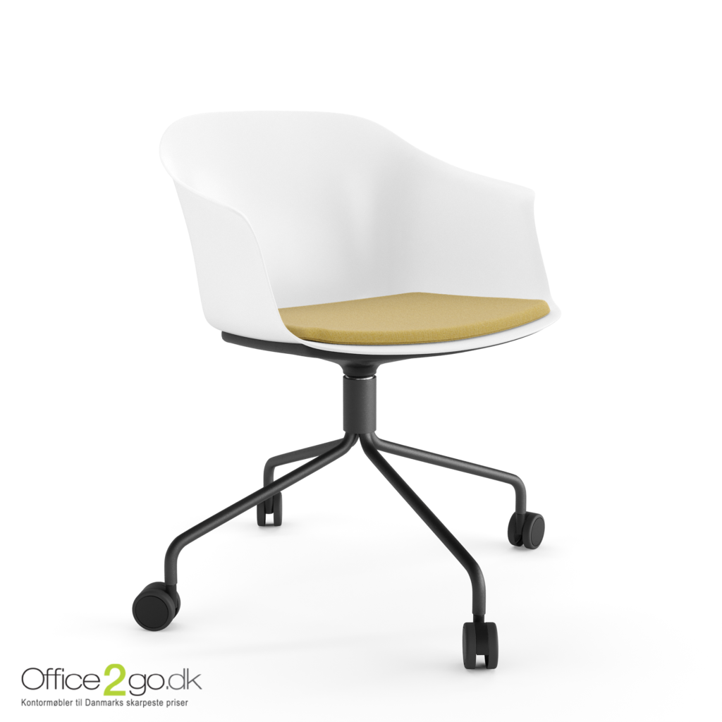 Polytone C stol – med drejeligt stel og hjul - sædepolster