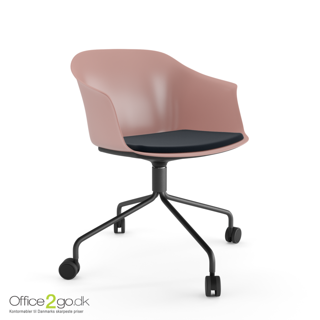 Polytone C stol – med drejeligt stel og hjul - sædepolster