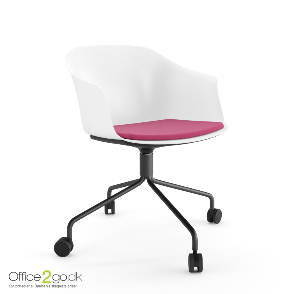Polytone C stol – med drejeligt stel og hjul - sædepolster