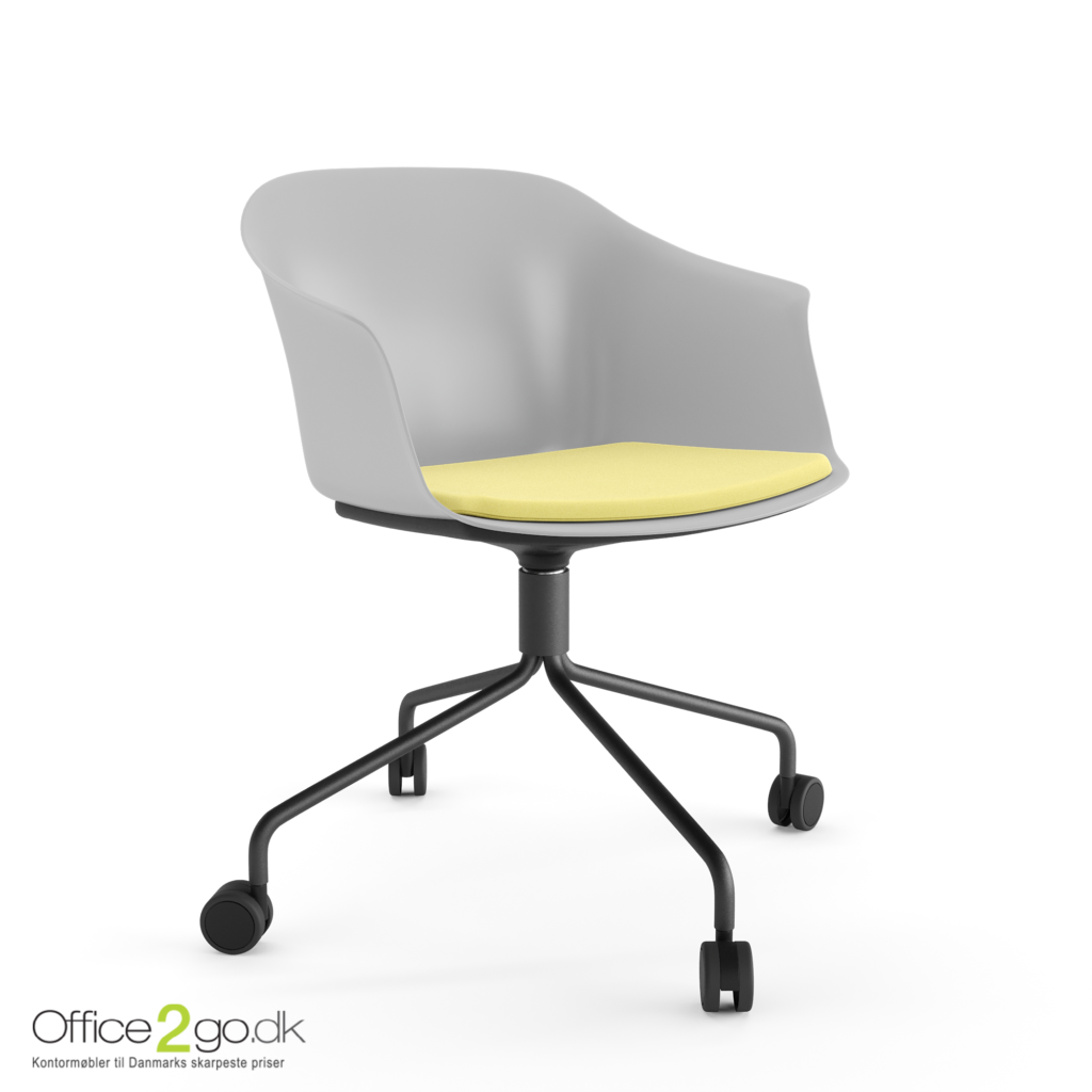 Polytone C stol – med drejeligt stel og hjul - sædepolster
