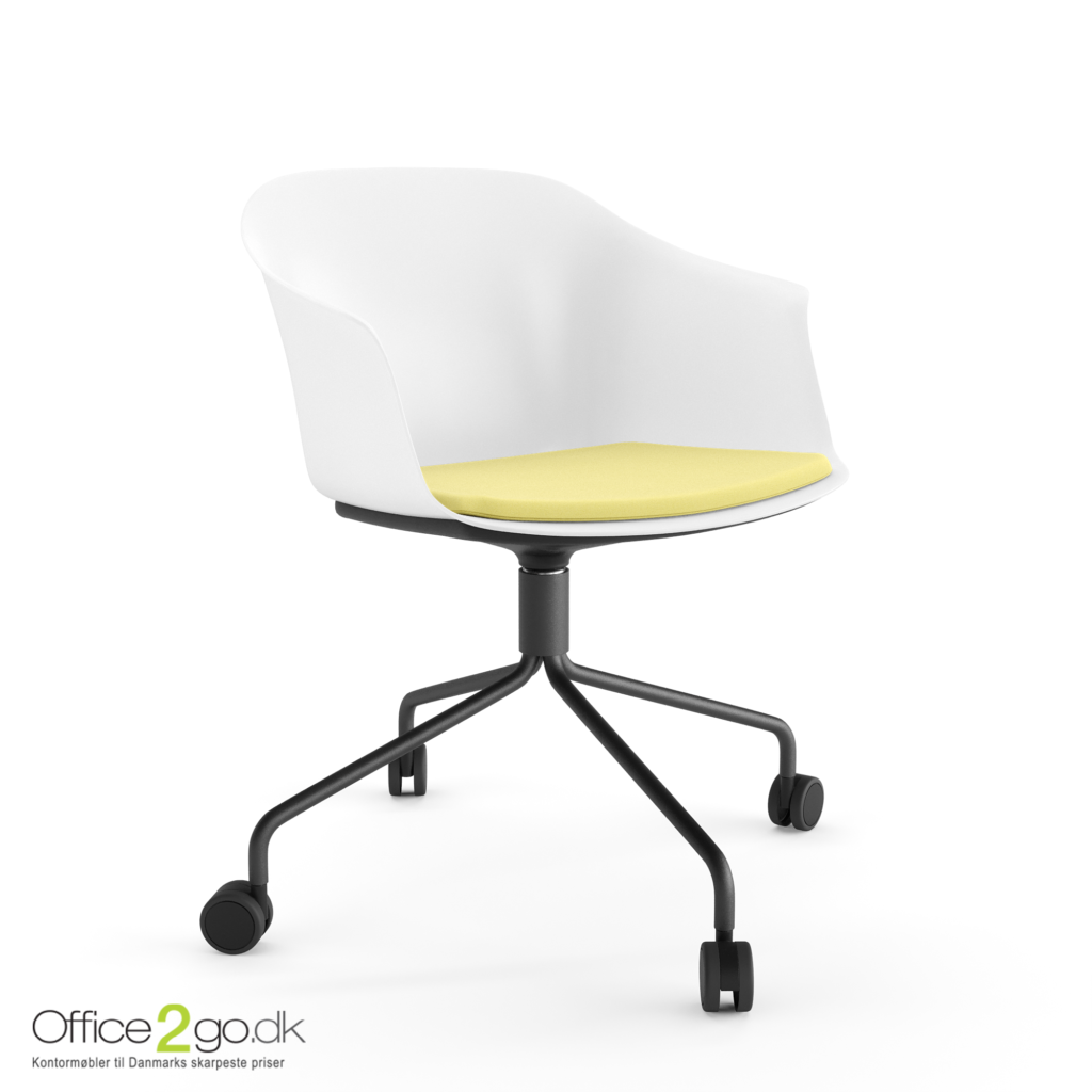 Polytone C stol – med drejeligt stel og hjul - sædepolster