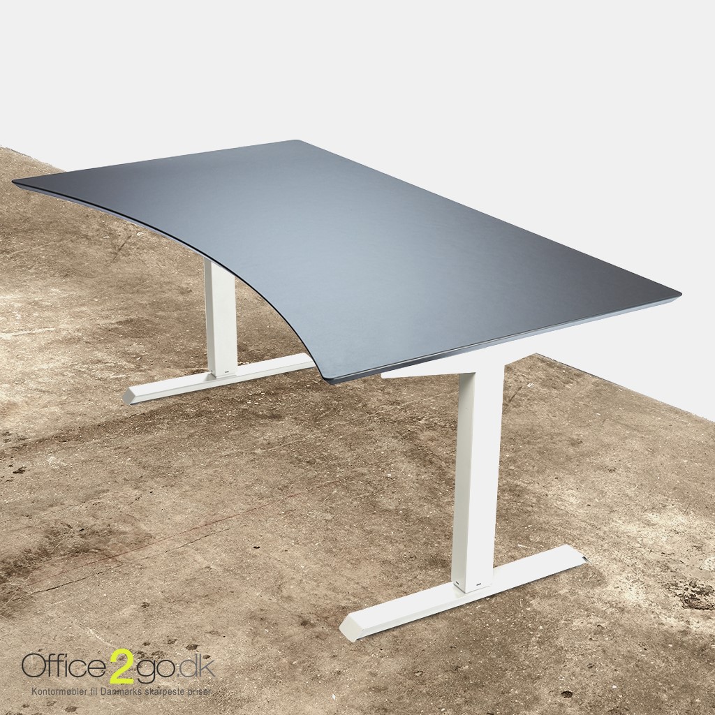 Basic hævesænkebord med hvidt stel - 200*90 cm