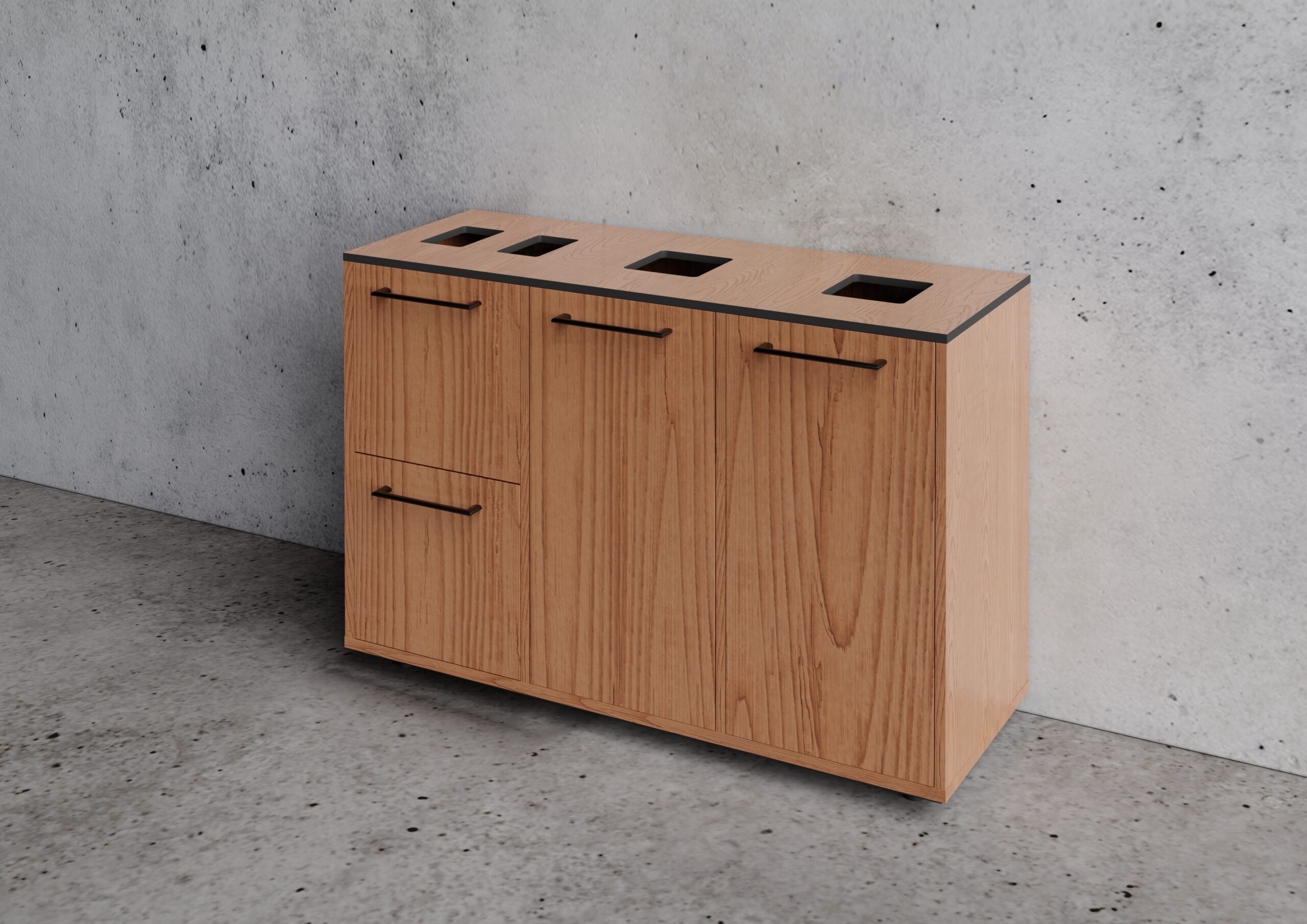 Jive Affaldssorteringsskab D - 4 rum