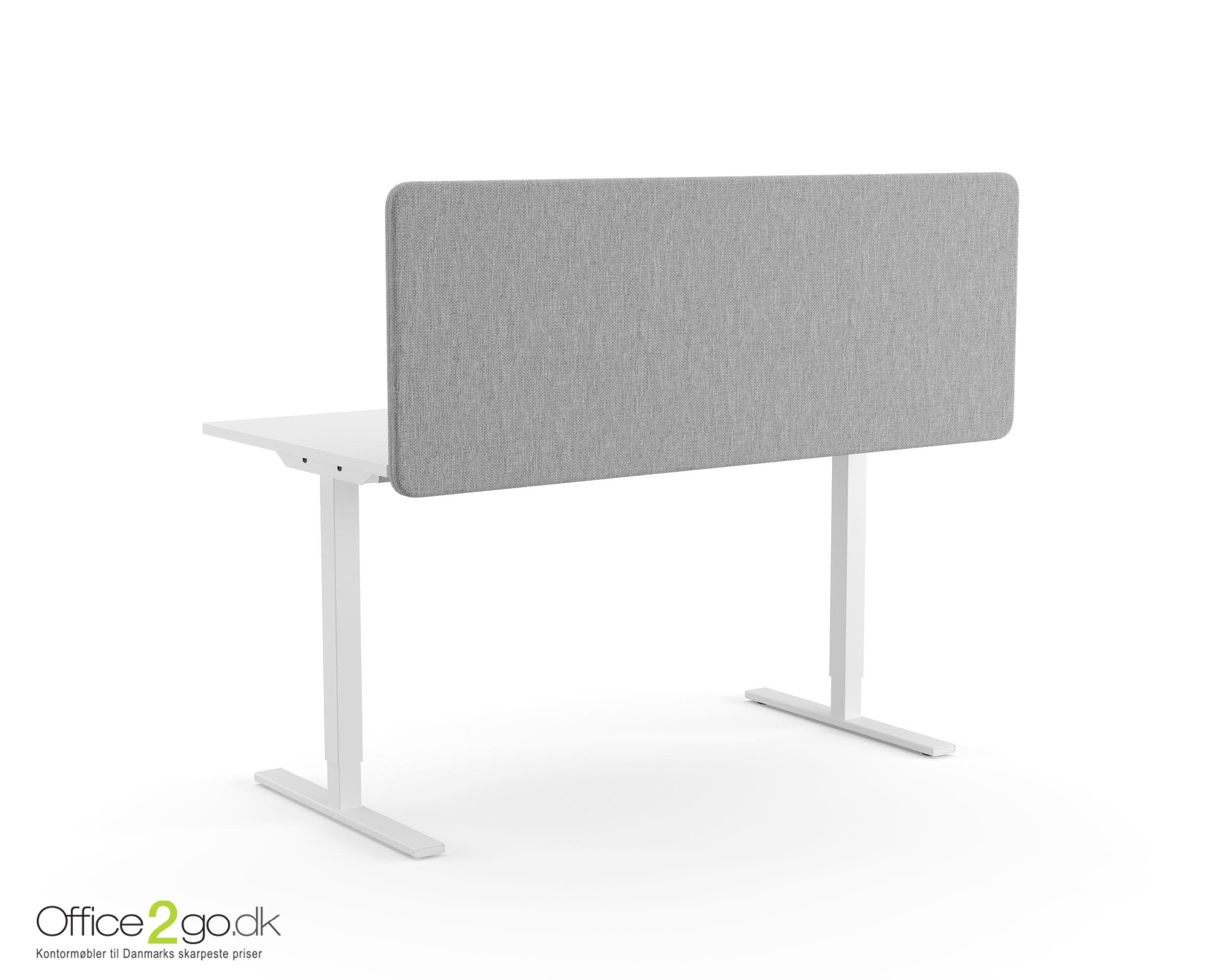 Top530 topmonteret akustisk bordskærm. - 140*59,5 cm