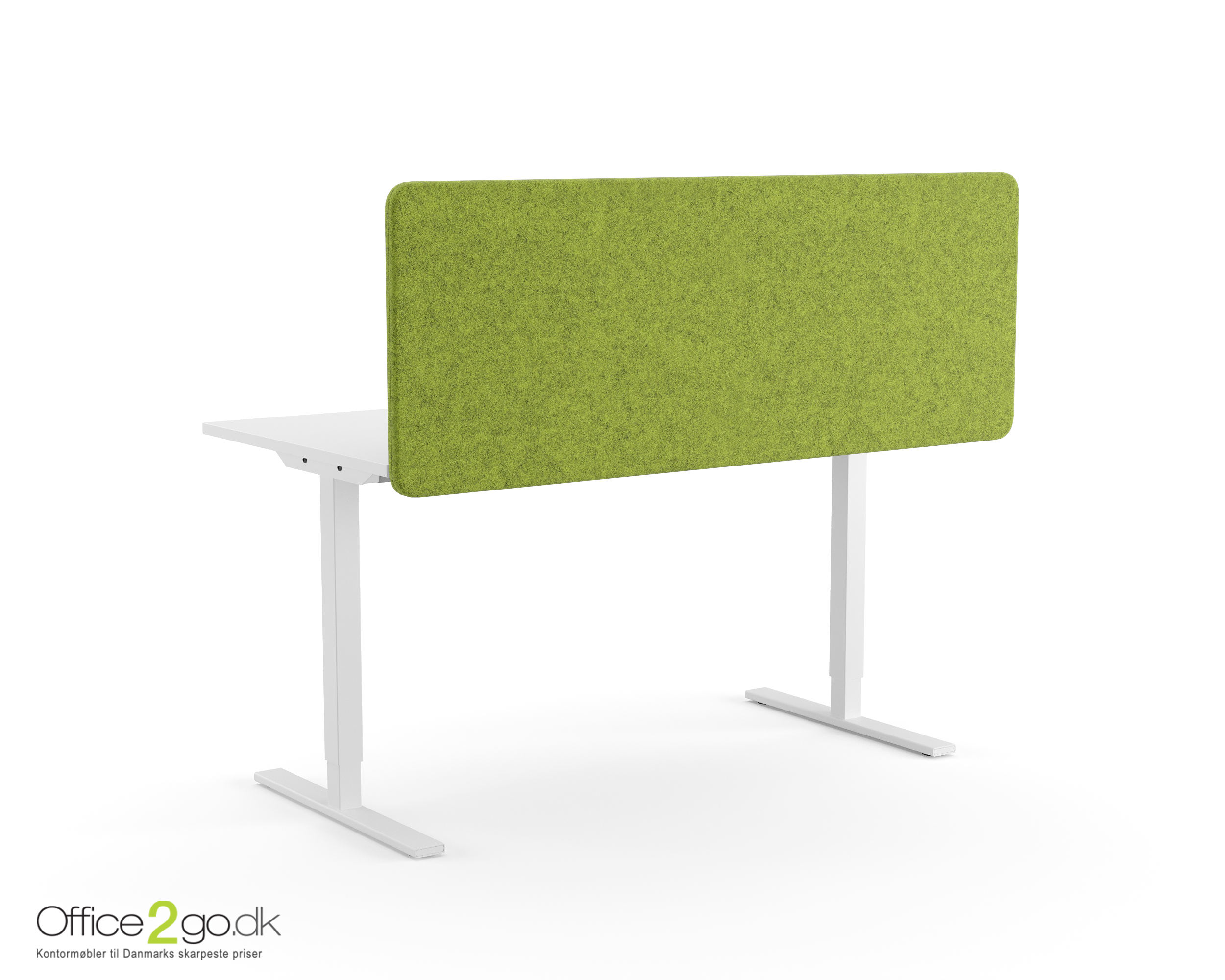 Top530 topmonteret akustisk bordskærm. - 160*59,5 cm