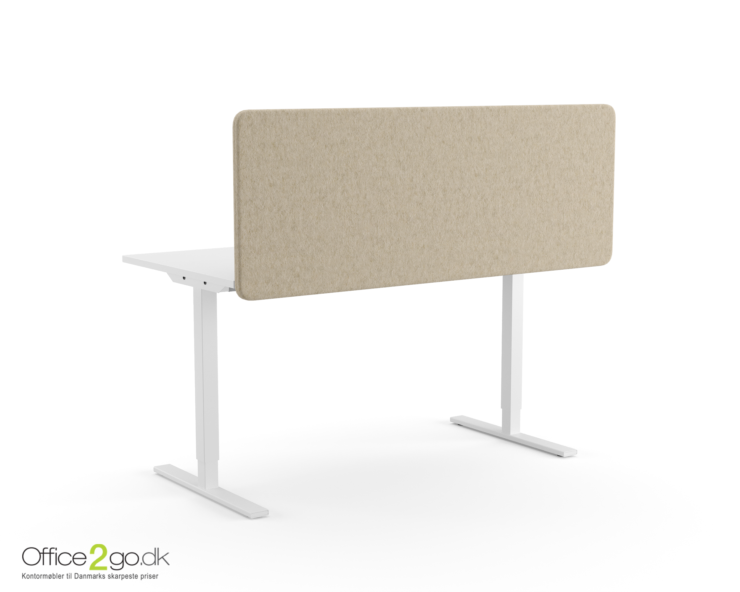 Top530 topmonteret akustisk bordskærm. - 160*59,5 cm