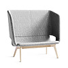 Twist & Sit Soft - 2 pers høj lounge sofa med ben