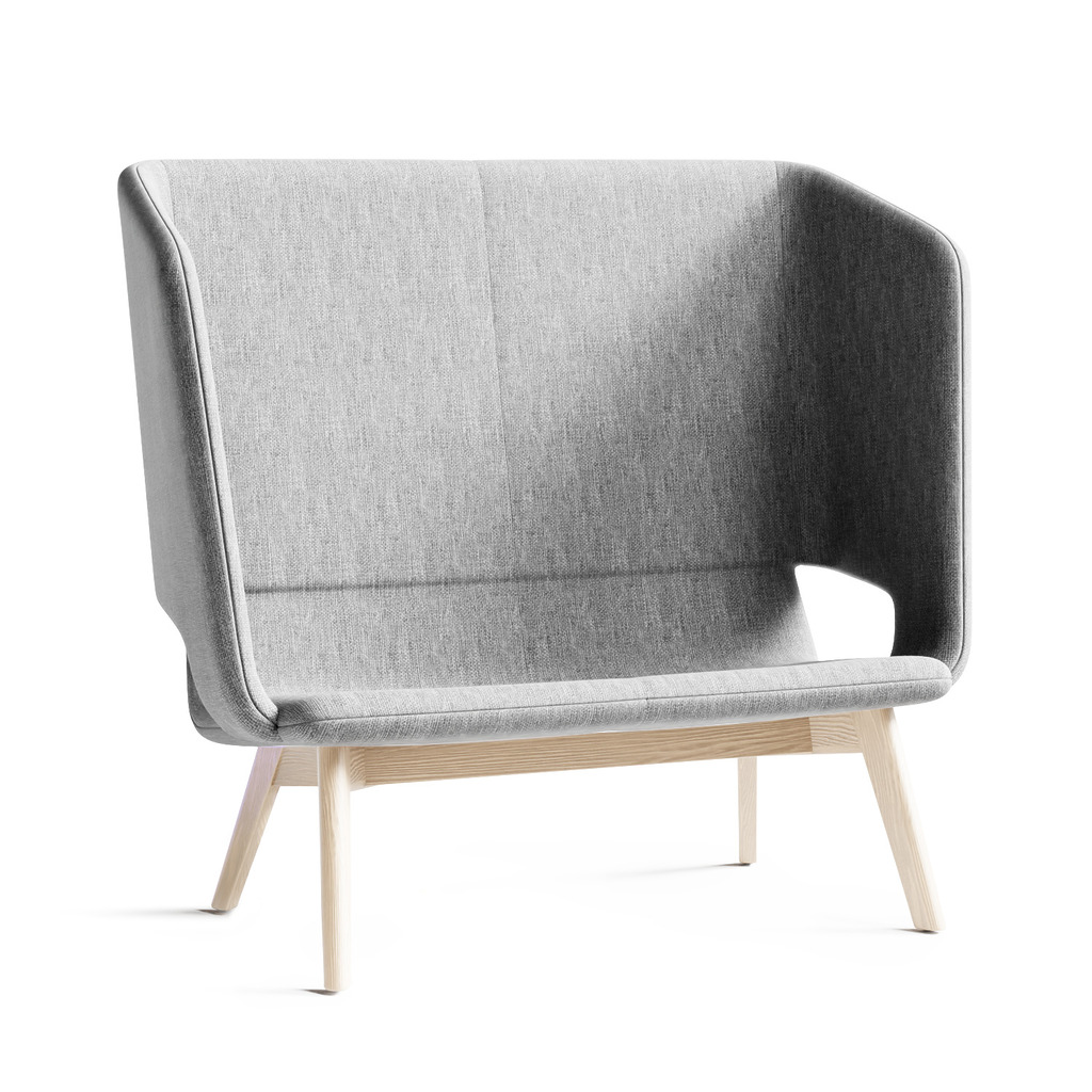 Twist & Sit Soft - 2 pers høj lounge sofa med ben