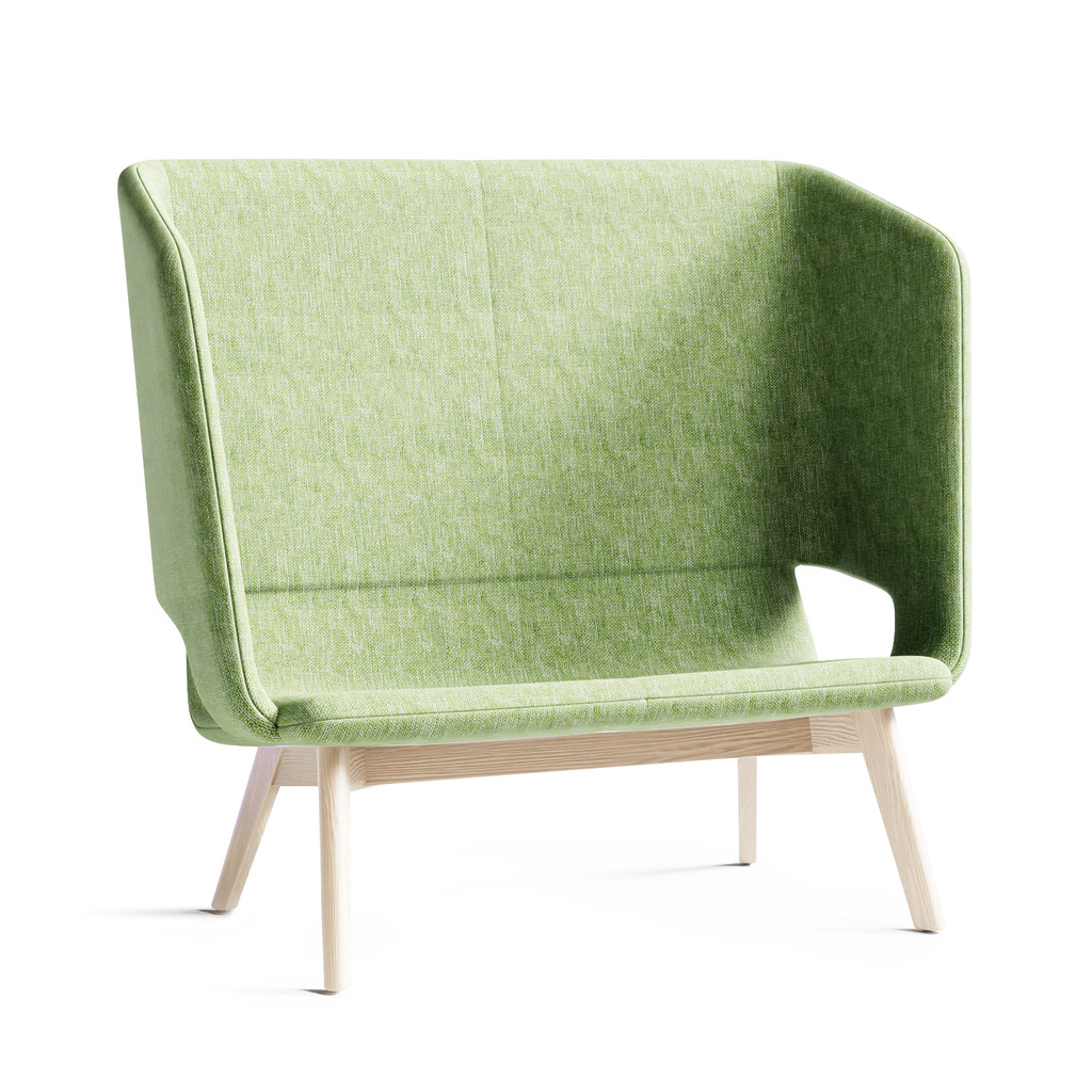 Twist & Sit Soft - 2 pers høj lounge sofa med ben