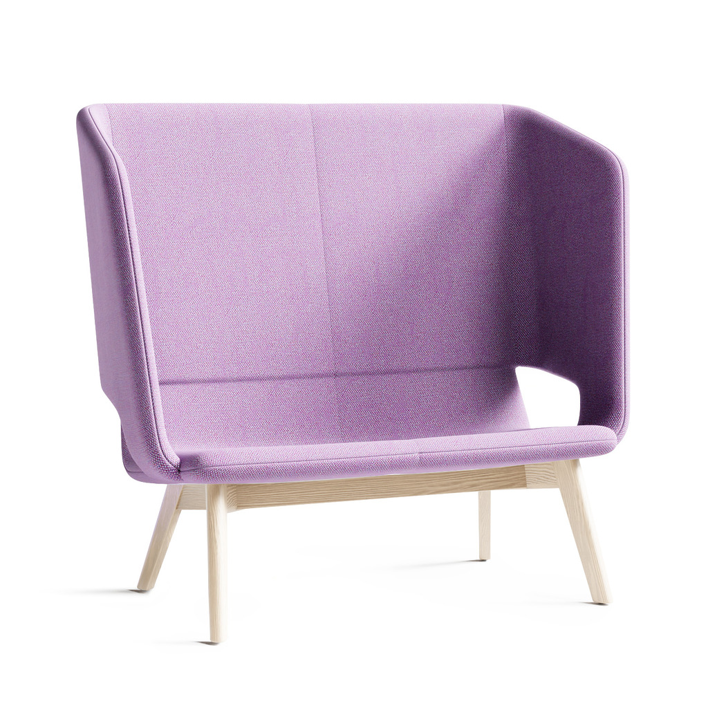 Twist & Sit Soft - 2 pers høj lounge sofa med ben