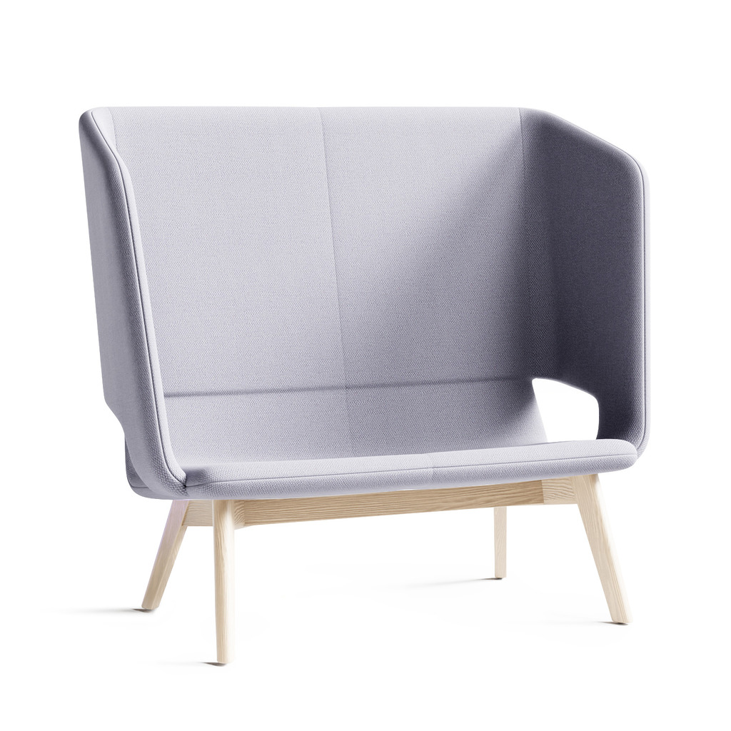 Twist & Sit Soft - 2 pers høj lounge sofa med ben