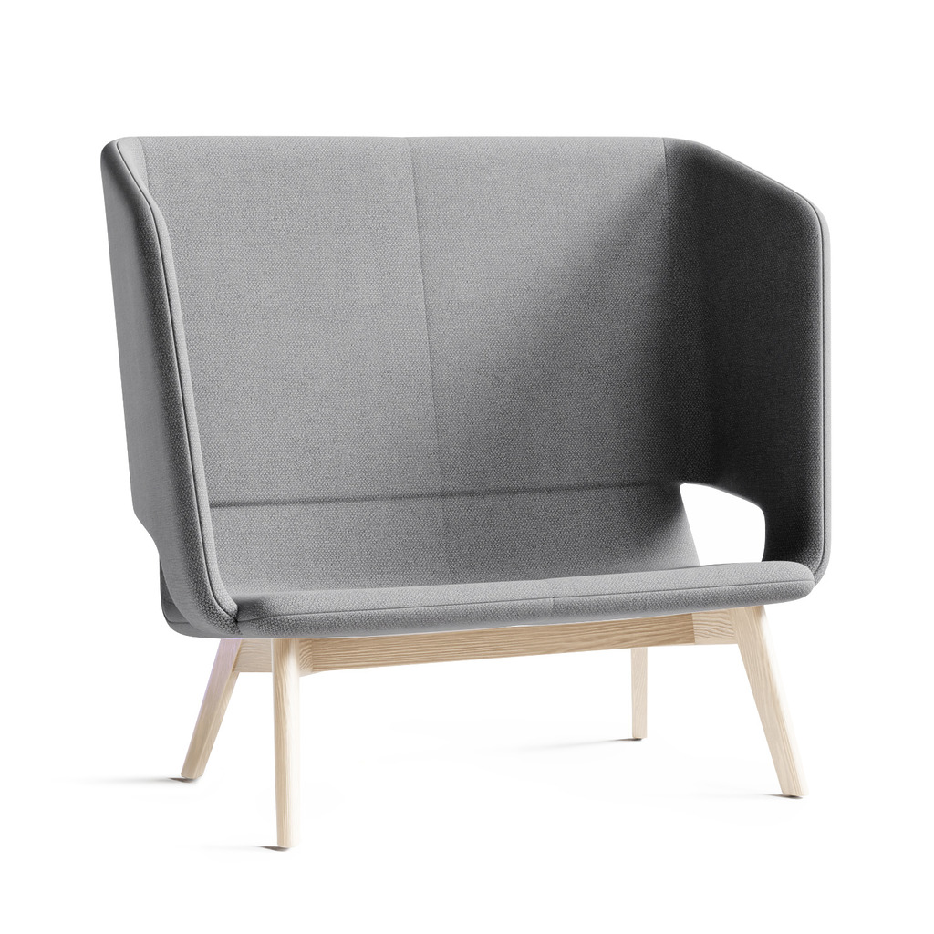 Twist & Sit Soft - 2 pers høj lounge sofa med ben