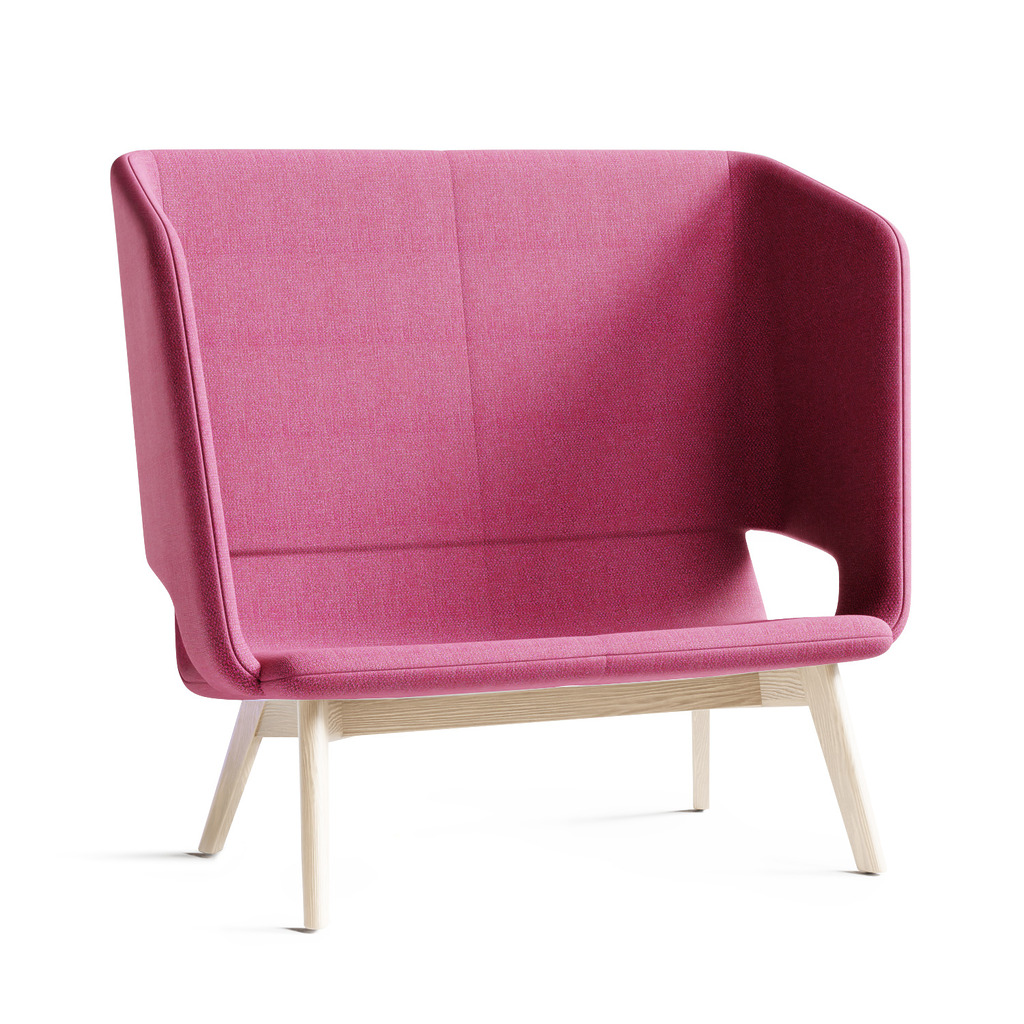 Twist & Sit Soft - 2 pers høj lounge sofa med ben